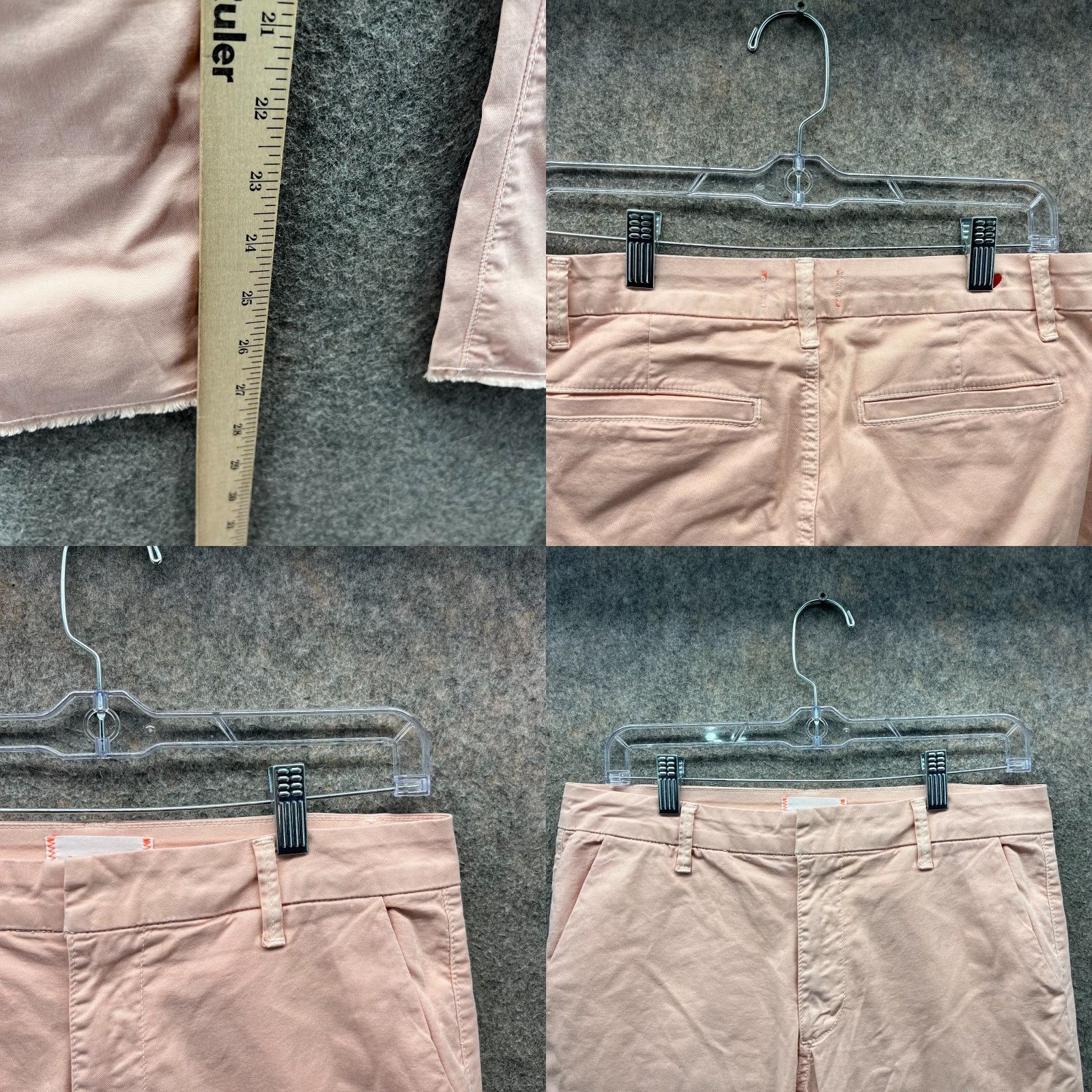 Sundry Sundry Pants Womens 27 Pink Chino Flat Front High Rise Cotton Preppy Casual Formal Travel Size 27" / US 4 / IT 40 - 8 Thumbnail