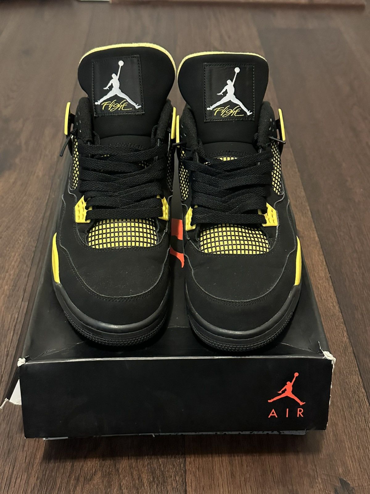 Jordan Brand Air Jordan 4 Retro ‘Thunder’ 2012 Size US 11.5 / EU 44-45 - 2 Thumbnail