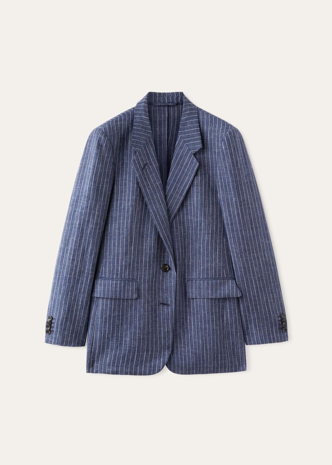 Loro Piana o1srvl11e0125 FAN6956 Belia Jacket in Blue Size M / US 6-8 / IT 42-44 - 1 Thumbnail