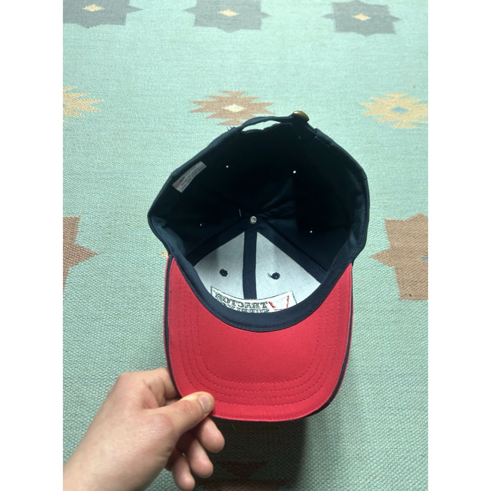 Wrangler VINTAGE Wrangler Baseball Cap Hat Strapback Tractor Supply Co NWT DEADSTOCK Farm Blue Men Adjustable Size ONE SIZE - 7 Thumbnail