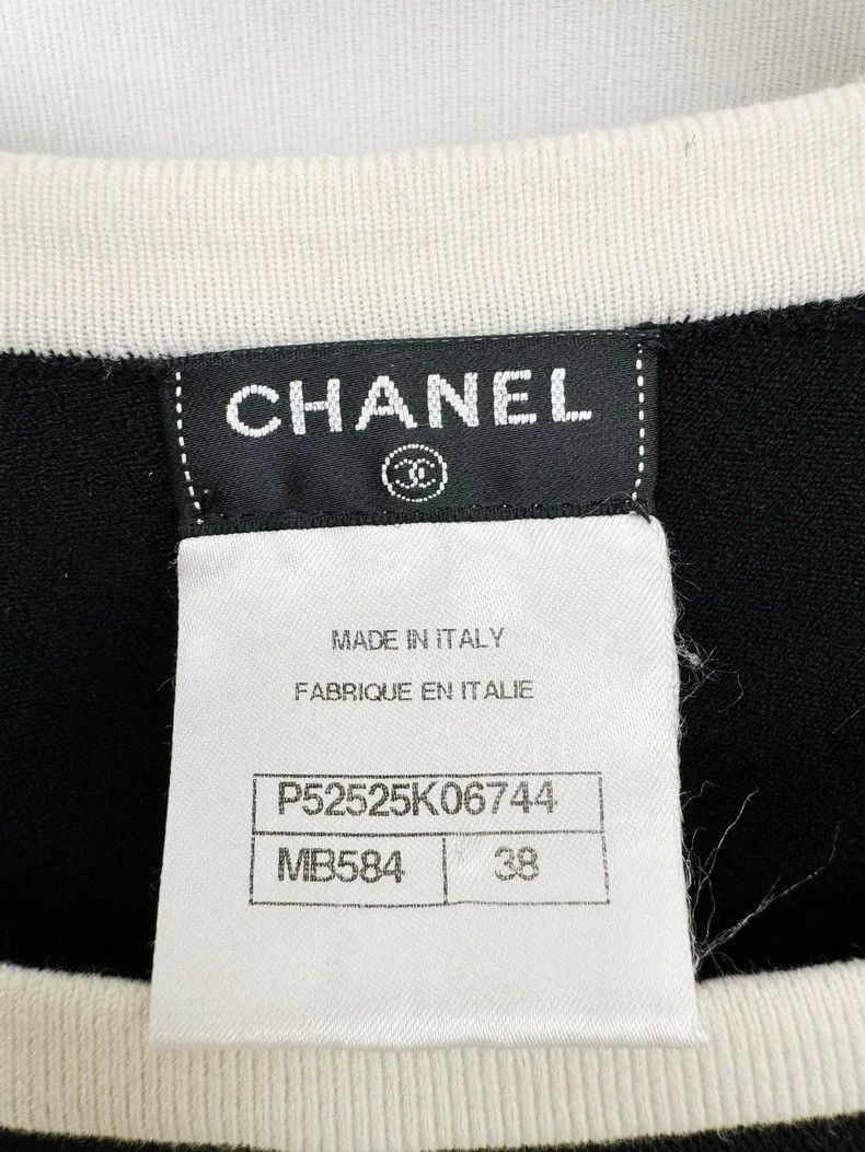 Chanel Chanel Black and White Polka Dot Dress -2505 Size M / US 6-8 / IT 42-44 - 2 Thumbnail