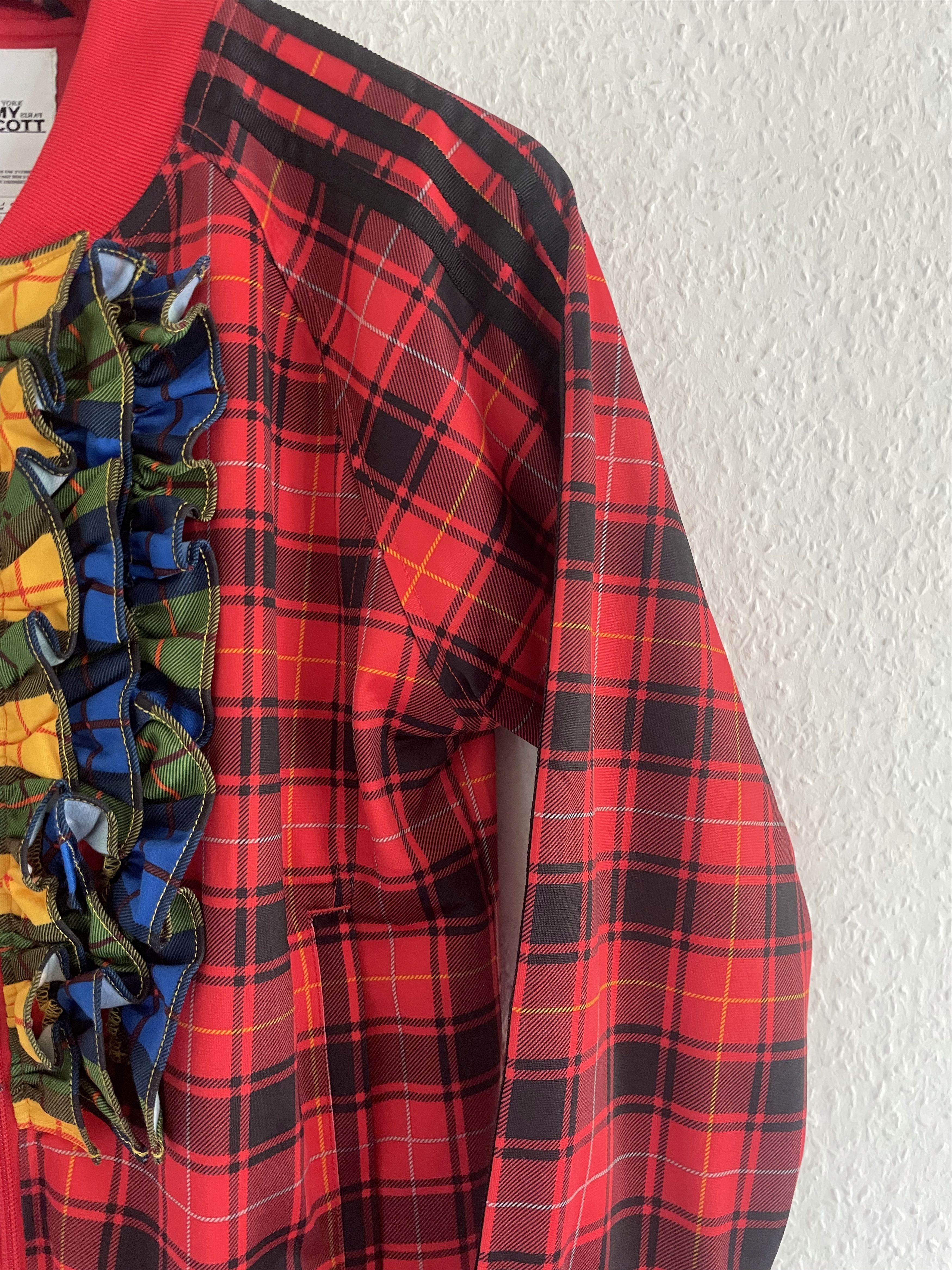 Adidas × Jeremy Scott SS13 Ruffle Plaid Track Jacket Size US S / EU 44-46 / 1 - 4 Thumbnail