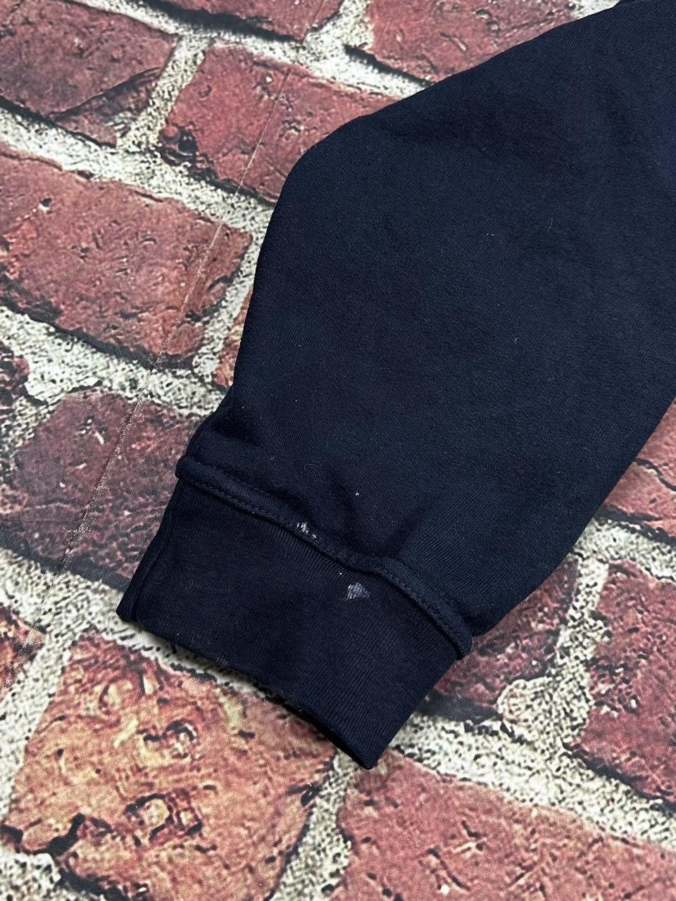 Other Vintage Navy Blank Zip Up Hoodie Thermal Lined Sweatshirt Size US XL / EU 56 / 4 - 7 Thumbnail