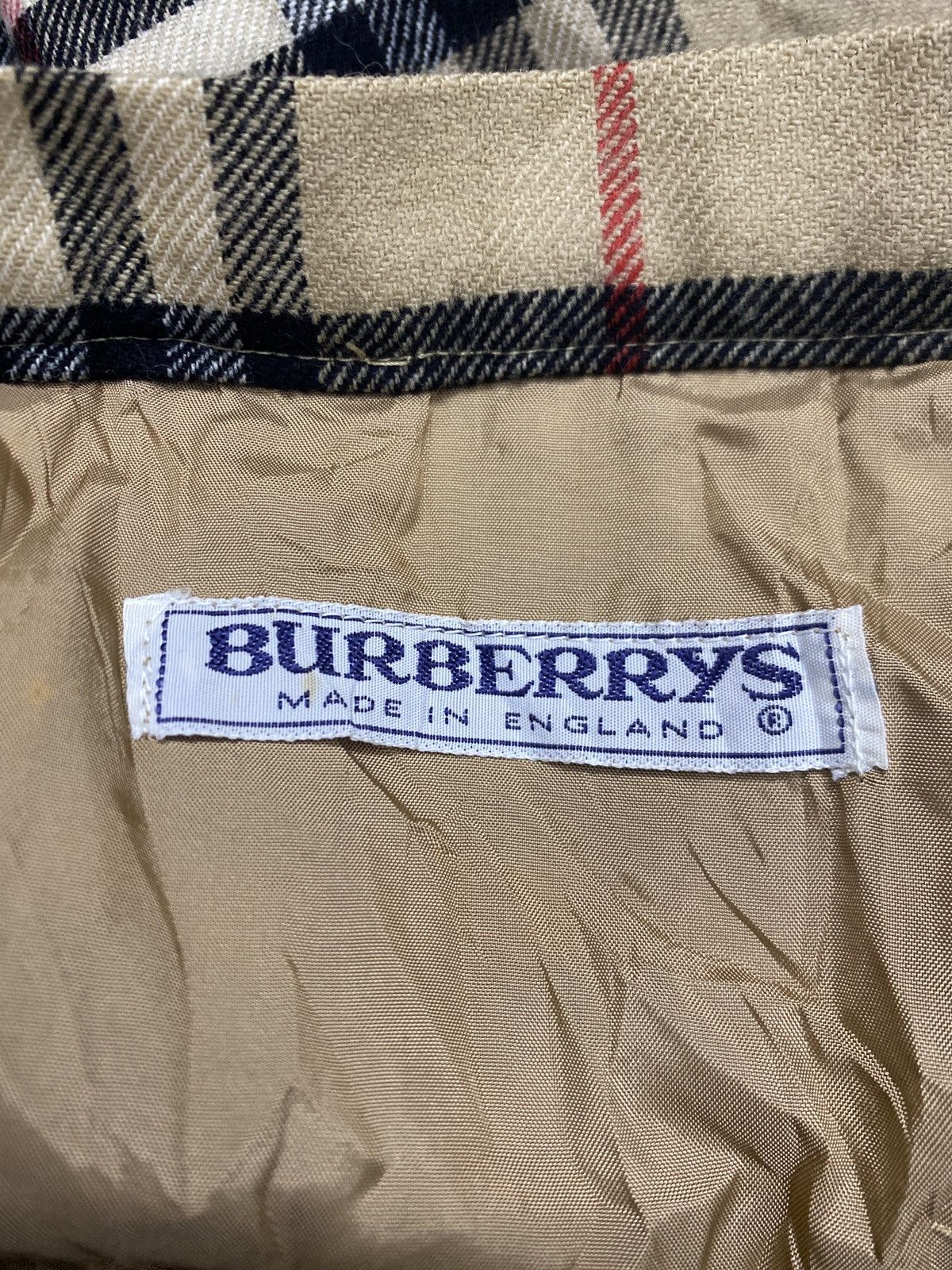 Burberry VINTAGE BURBERRY’S LONDON CHECKERED WOOL MAXI SKIRT Size 25" / US 0 / IT 36 - 7 Thumbnail