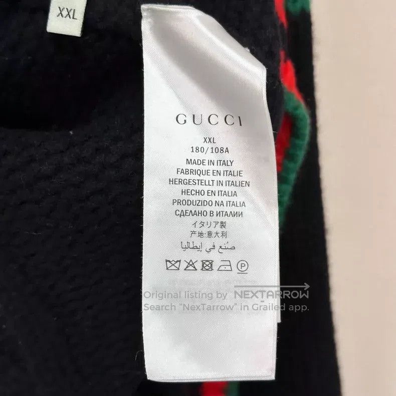 Gucci Gucci Red and green striped sweater Size US XXL / EU 58 / 5 - 4 Thumbnail