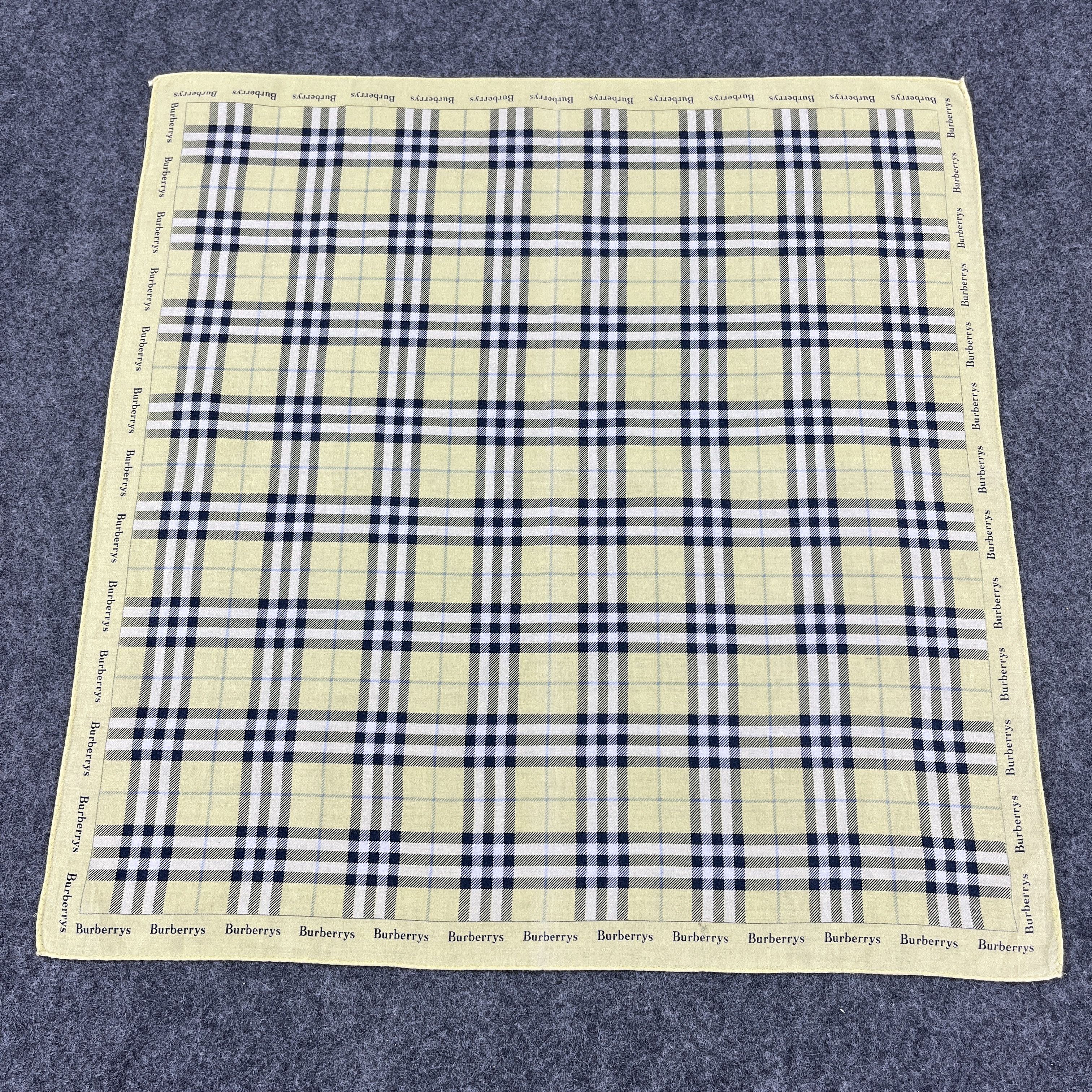 Burberry × Vintage Burberry Handkerchief / Bandana / Neckerchief B461 Size ONE SIZE - 2 Thumbnail