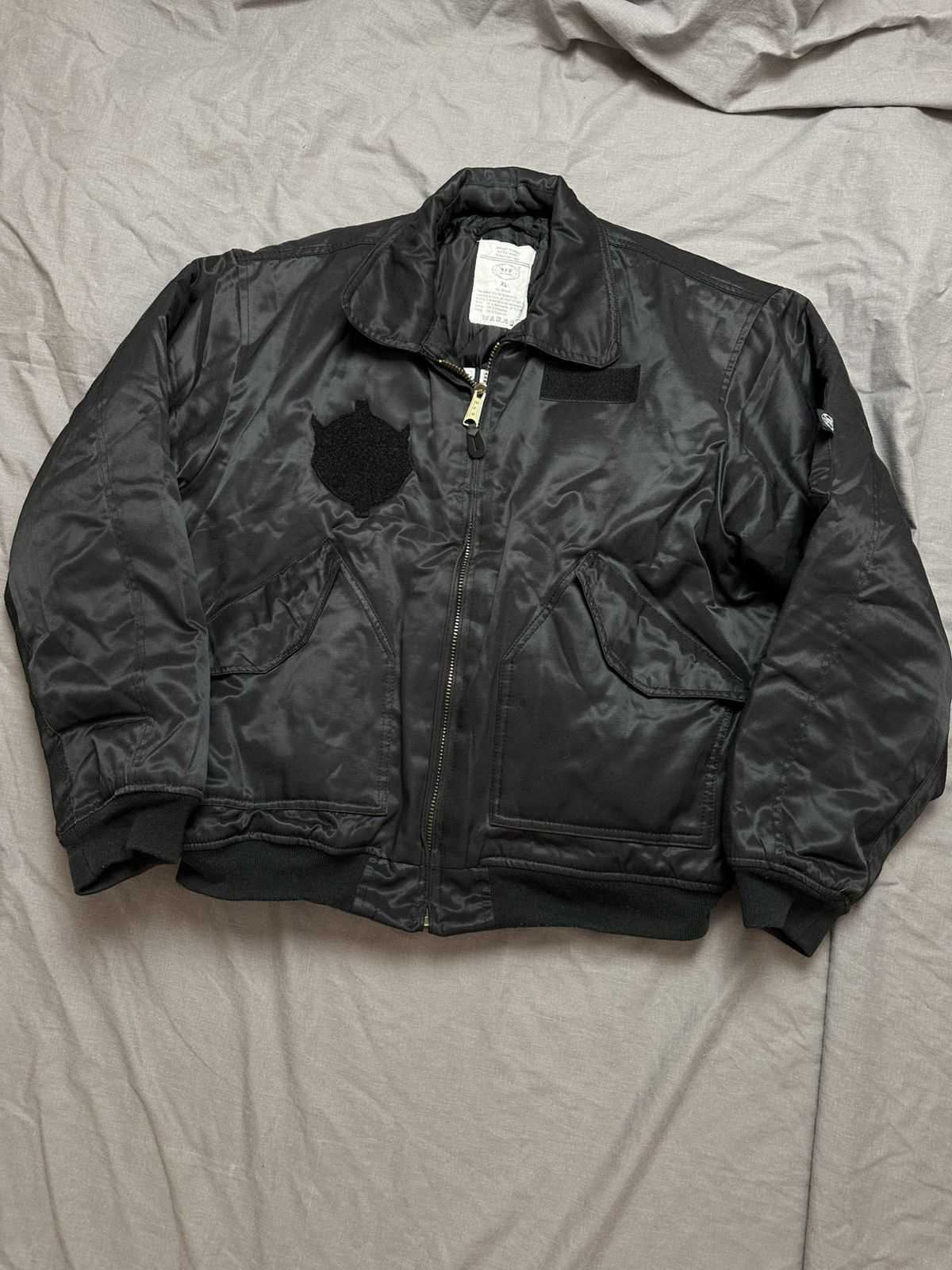 Japanese Brand Security Bomber Jacket Vintage Y2k Boxy Fit Streetwear Alpha Size US XL / EU 56 / 4 - 3 Thumbnail