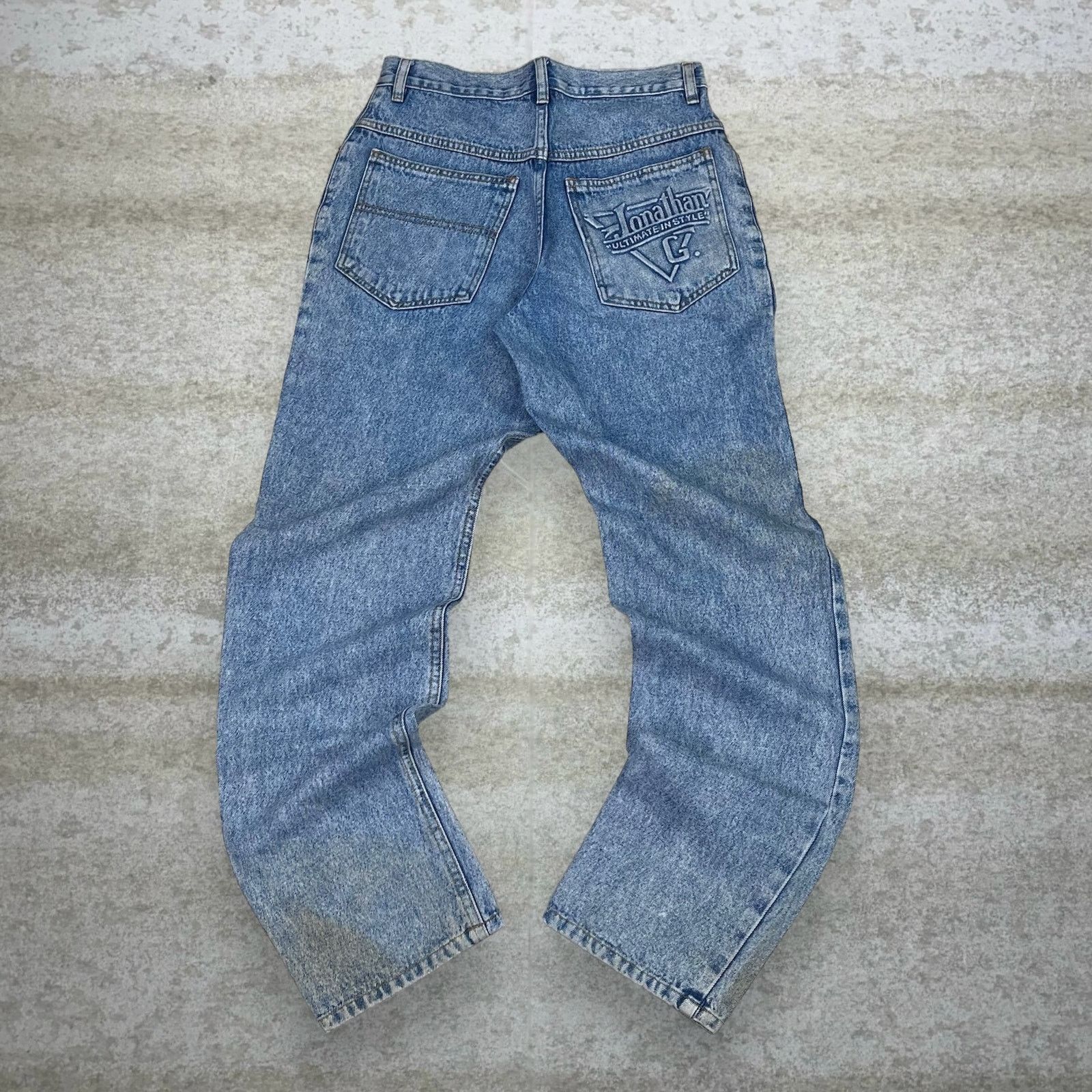 Vintage Vintage 90s Johnathan G Jeans 28x32 Relaxed Leg Light Wash Size US 28 / EU 44 - 1 Thumbnail
