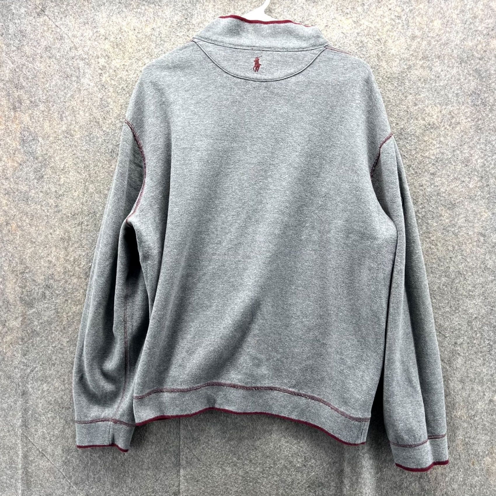 Ralph Lauren Polo Ralph Lauren Sweater Men L Burgundy Gray Reversible Pullover 1/4 Zip Size US L / EU 52-54 / 3 - 3 Thumbnail