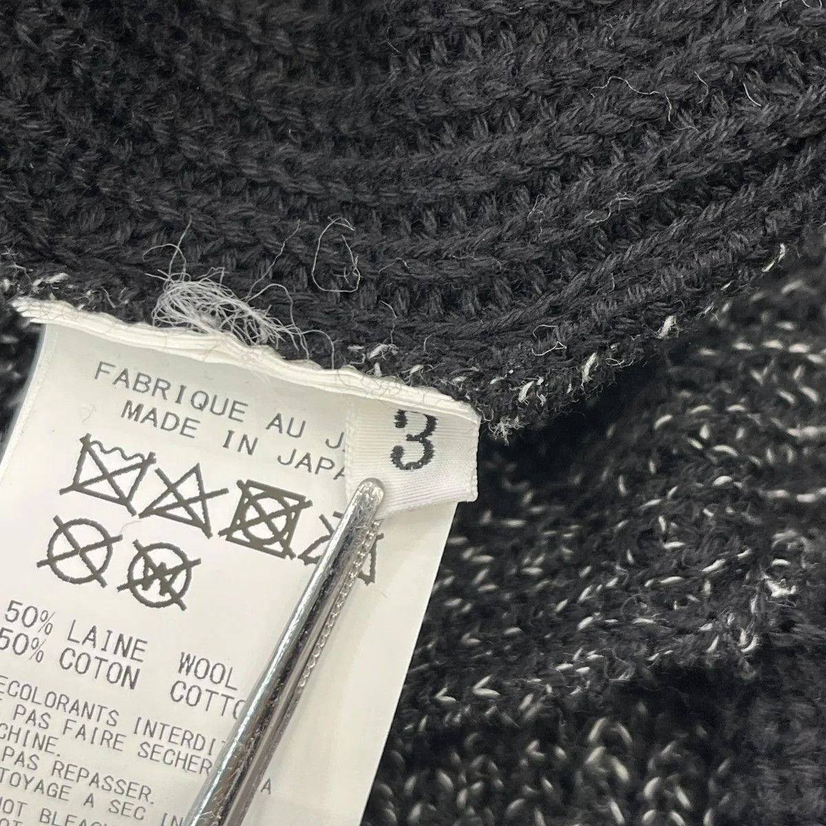 Yohji Yamamoto Logo Knit Sweater Size US L / EU 52-54 / 3 - 7 Thumbnail