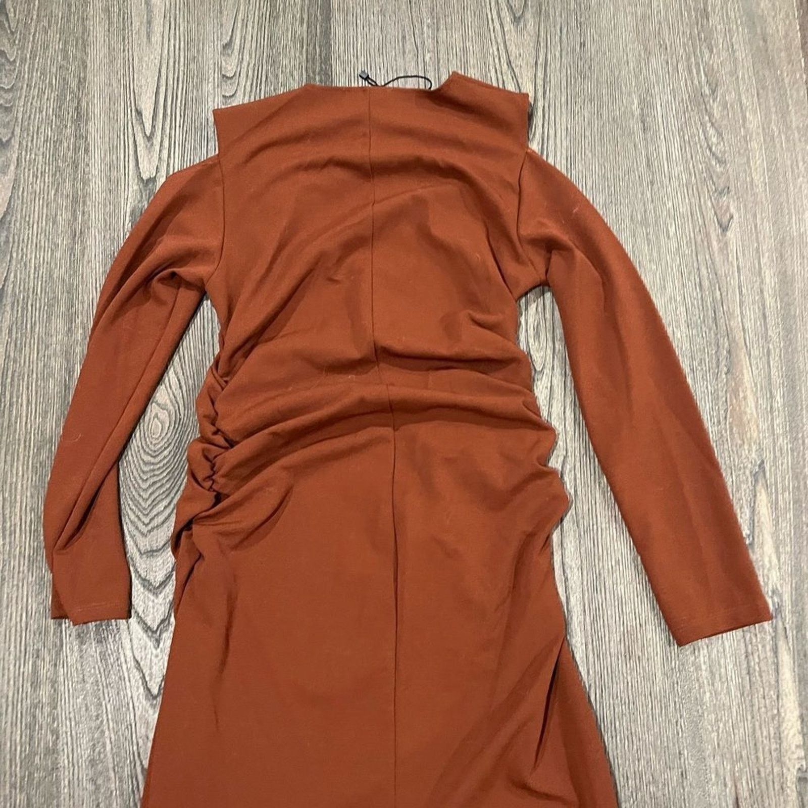 Zara Zara Dress Cold Shoulder Long Sleeve Bodycon Mini Crew Size L / US 10 / IT 46 - 6 Thumbnail