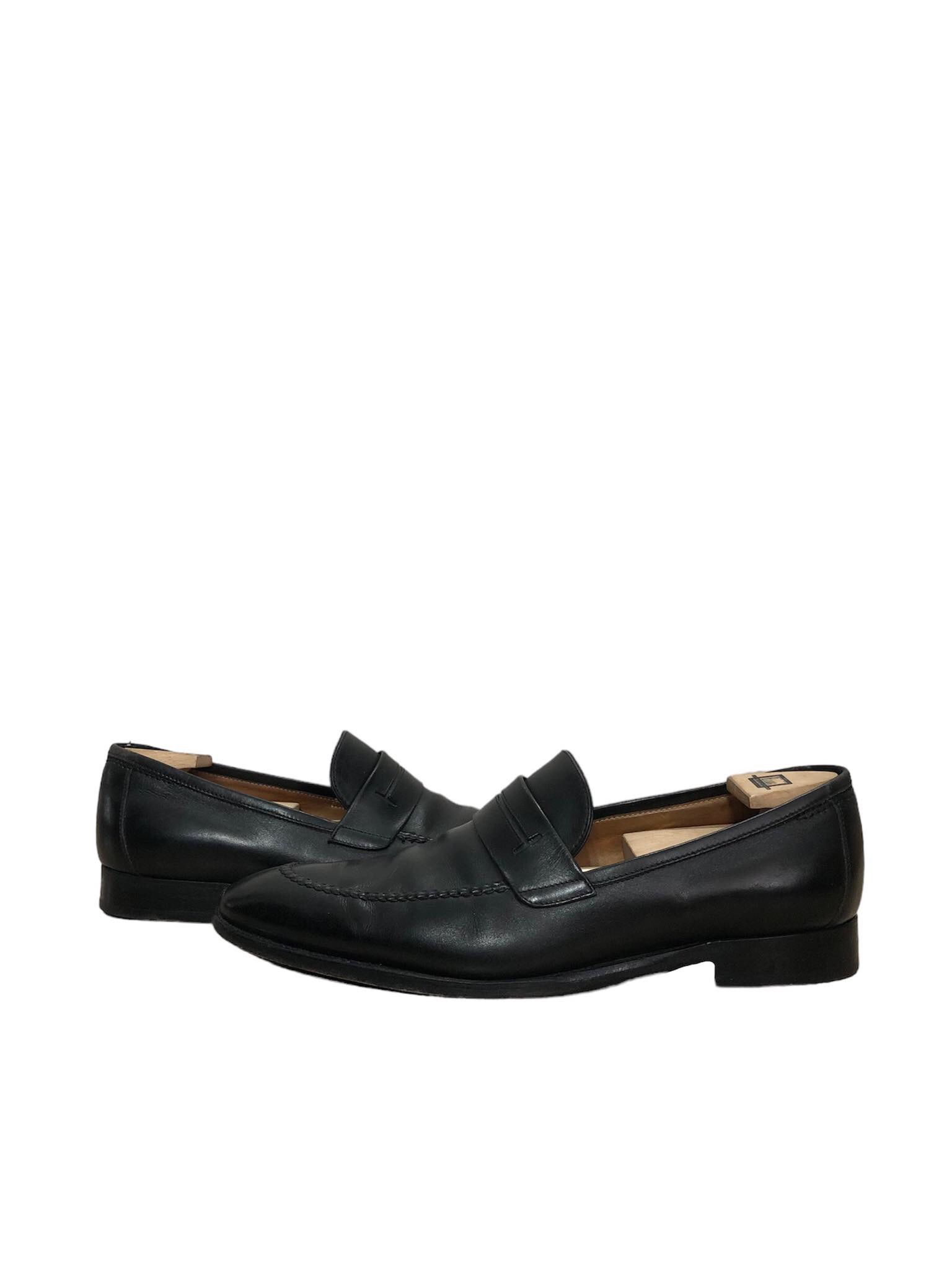 image of Hermes Paris Loafer 43 Moccasins Premium Shoes in Black, Men's (Size 10)