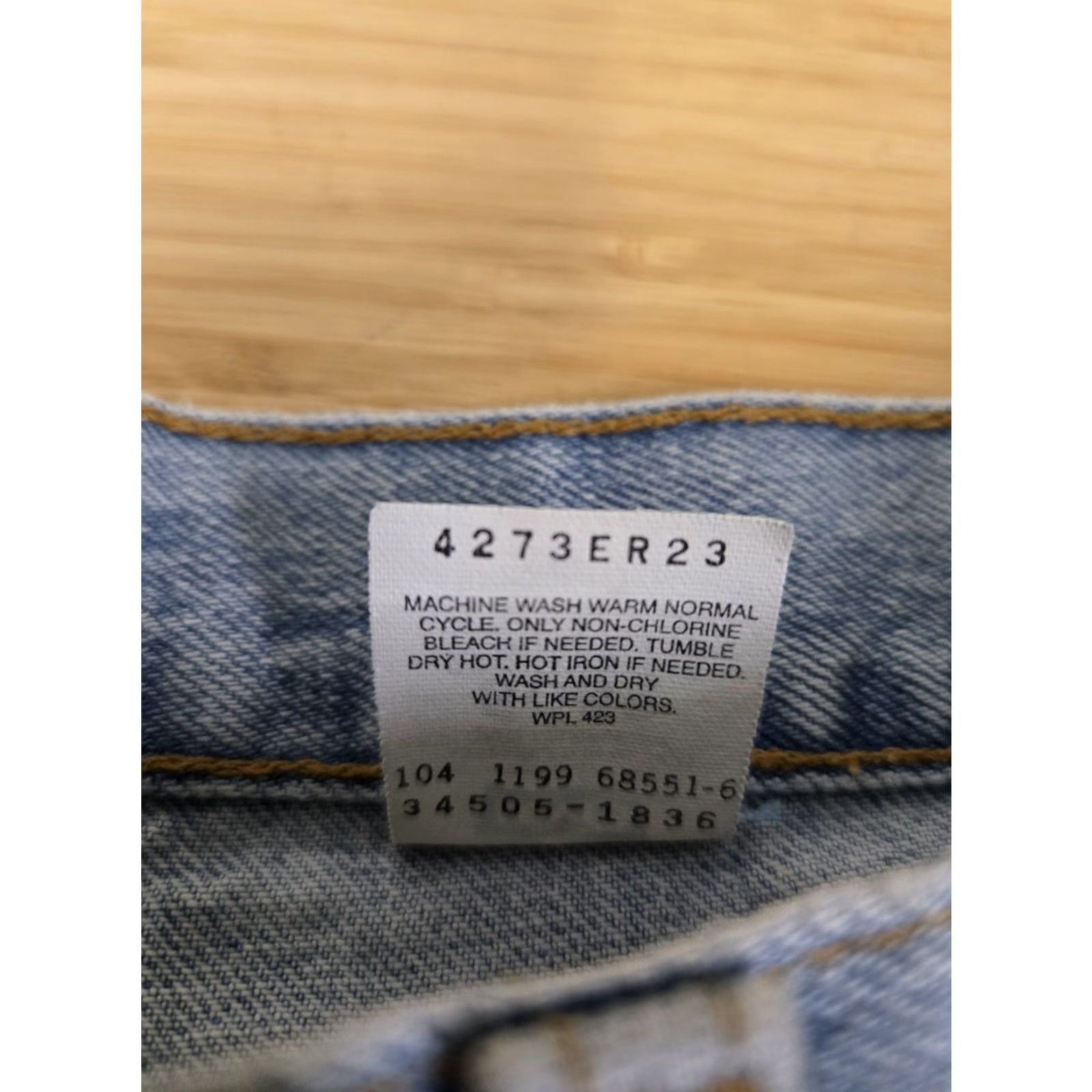 Levi's VINTAGE Levi’s 505 Denim Jean Shorts Mens Size 36 Blue 90s Y2K Distressed Pockets Button Logo Denim Cotton Mexico Regular Size US 36 / EU 52 - 4 Thumbnail