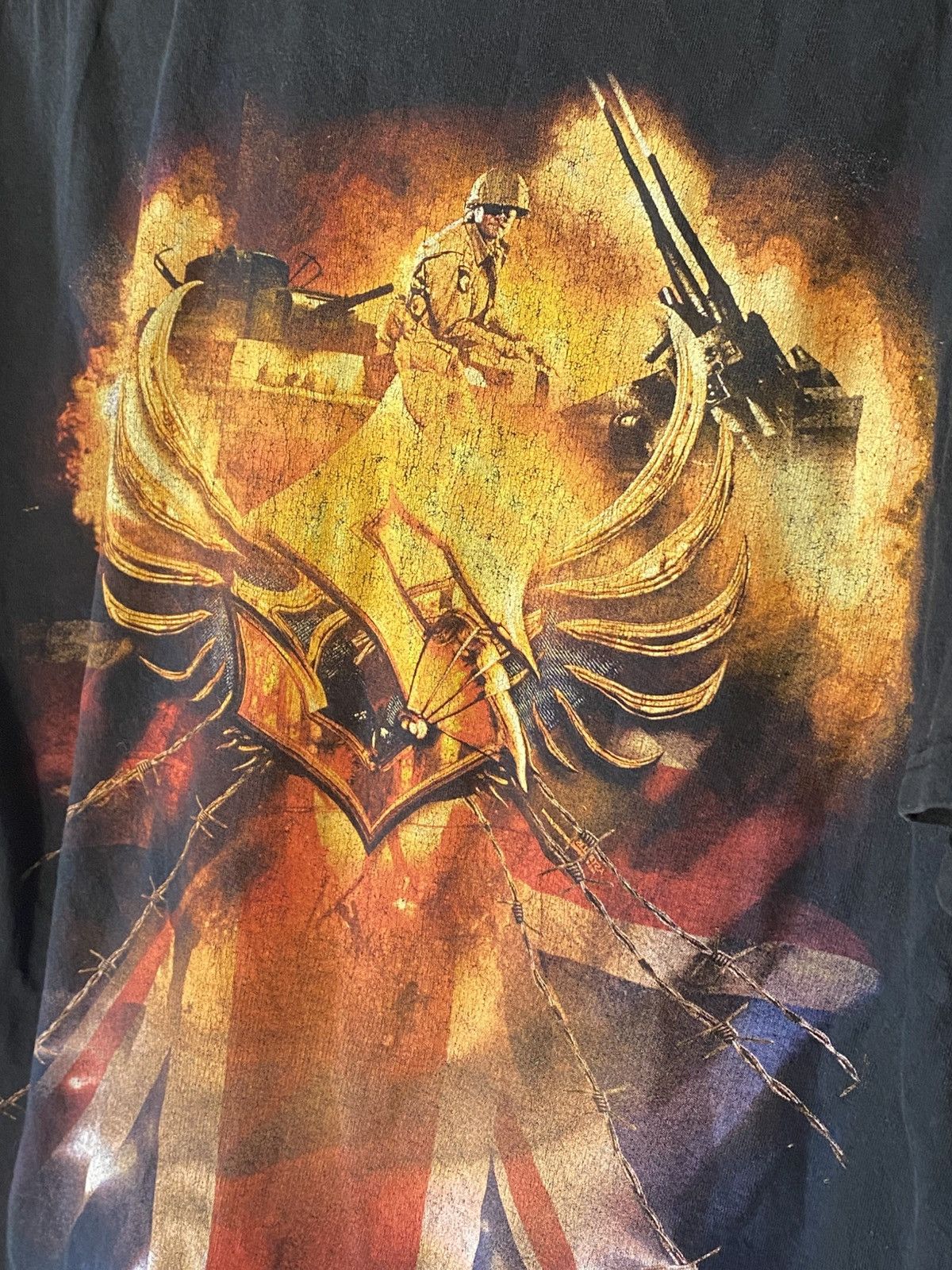 Band Tees × Vintage Vintage Sabaton Rock Band T-shirt 2000s Full Print Size US L / EU 52-54 / 3 - 7 Thumbnail