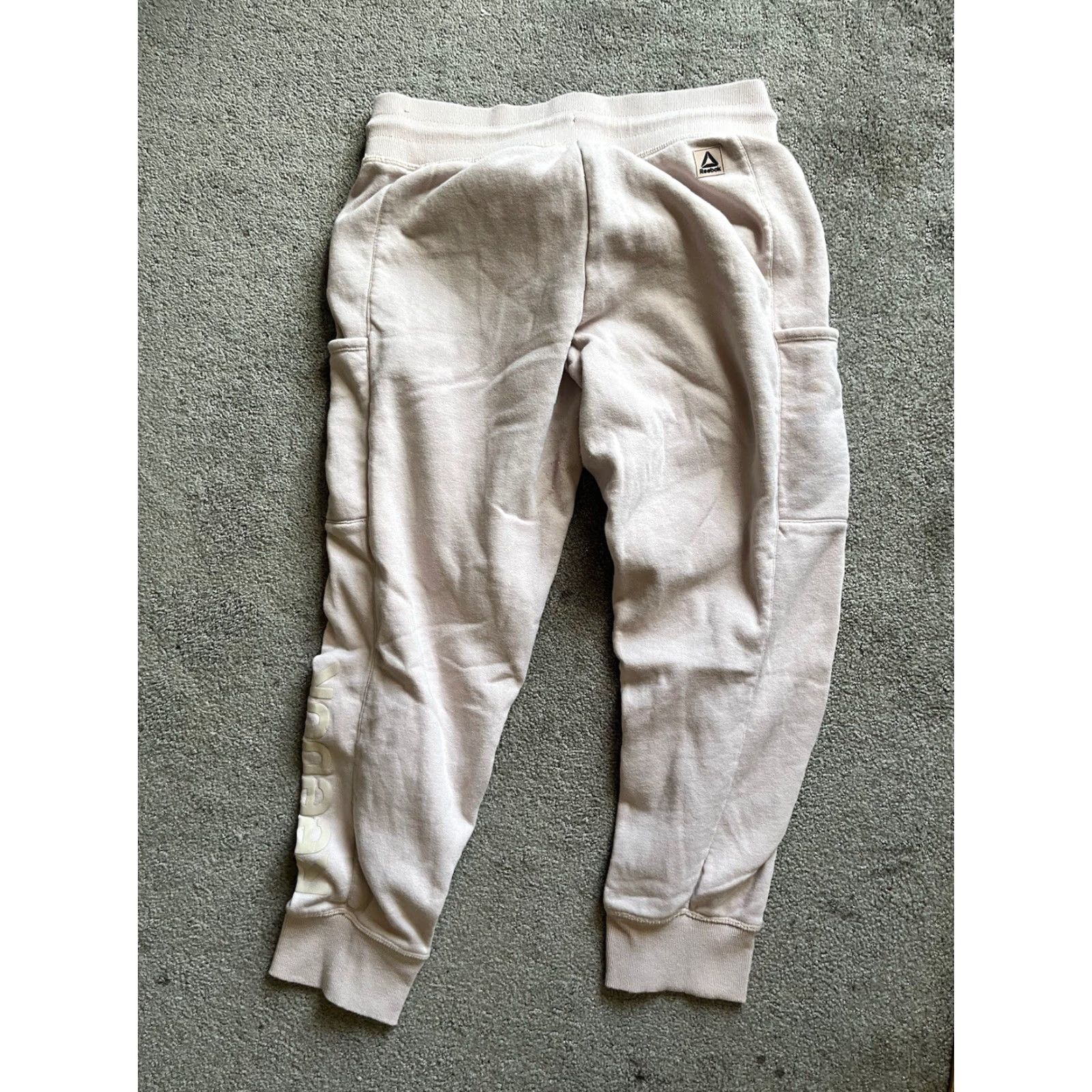 Reebok Reebok Pants Adult Pink Joggers Tapered Cargo Pockets Logo Gym Womens Medium Size 32" / US 10 / IT 46 - 3 Thumbnail