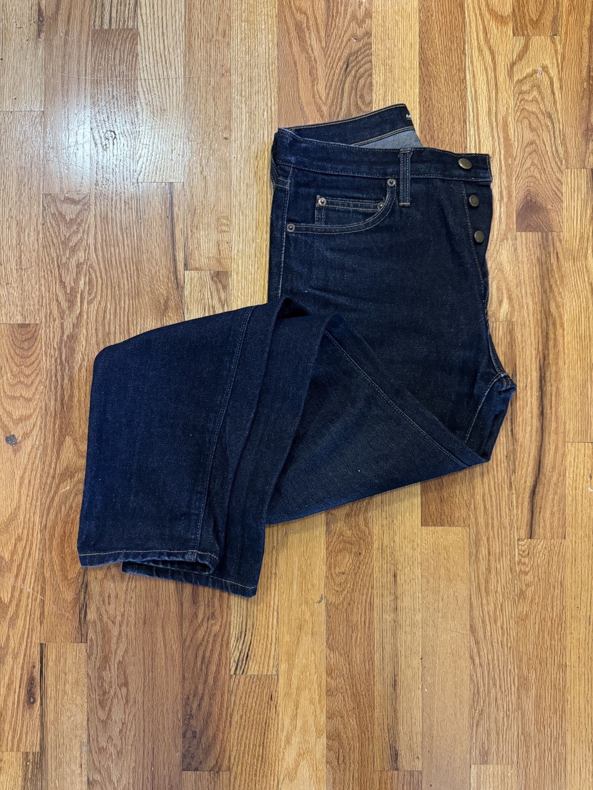 American Apparel American Apparel High Waisted Dark Denim Size 30 Size US 30 / EU 46 - 2 Thumbnail