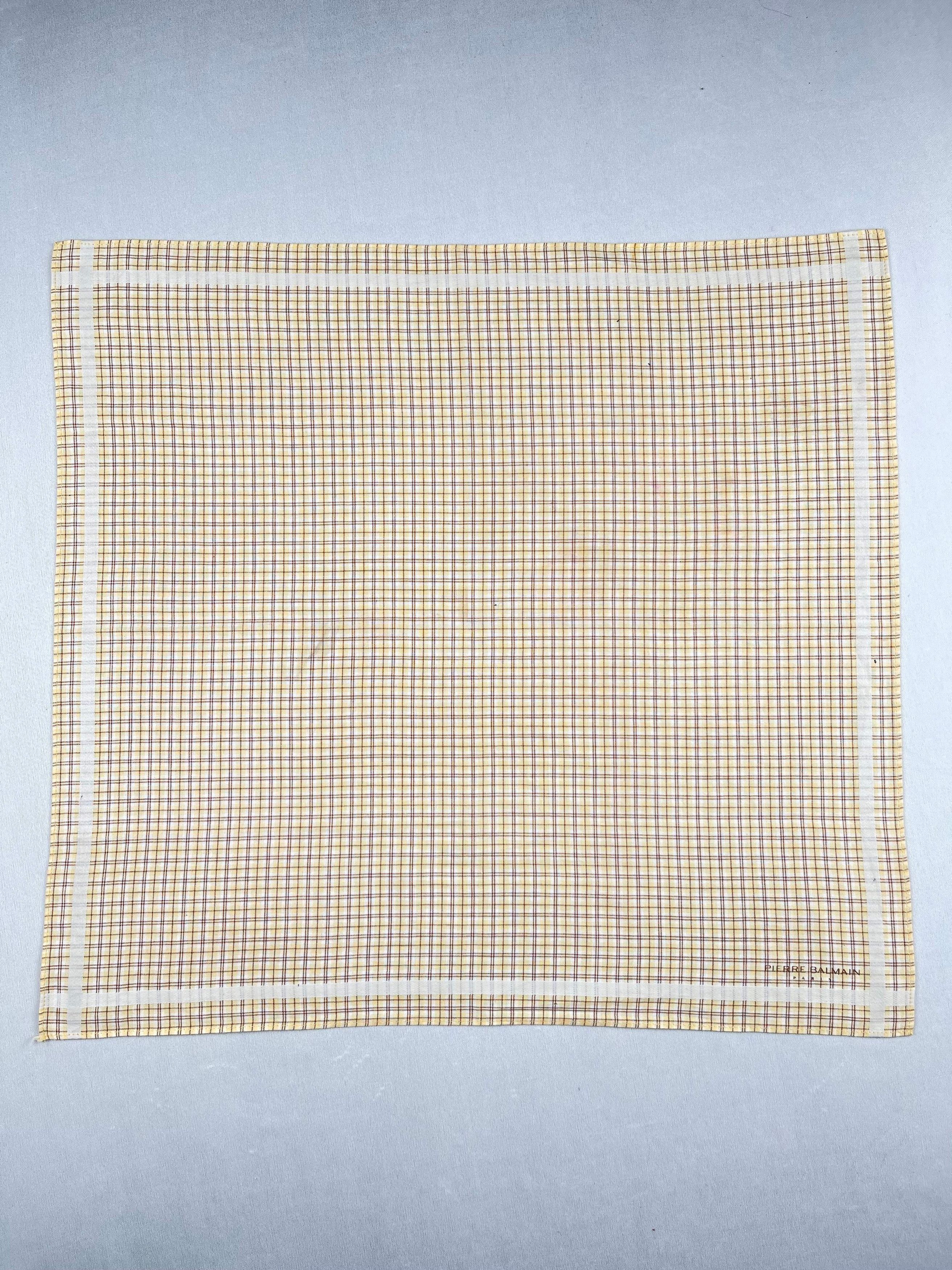 Pierre Balmain Vtg Pierre Balmain Handkerchief Pocket Square Bandana HM0043 Size ONE SIZE - 1 Thumbnail