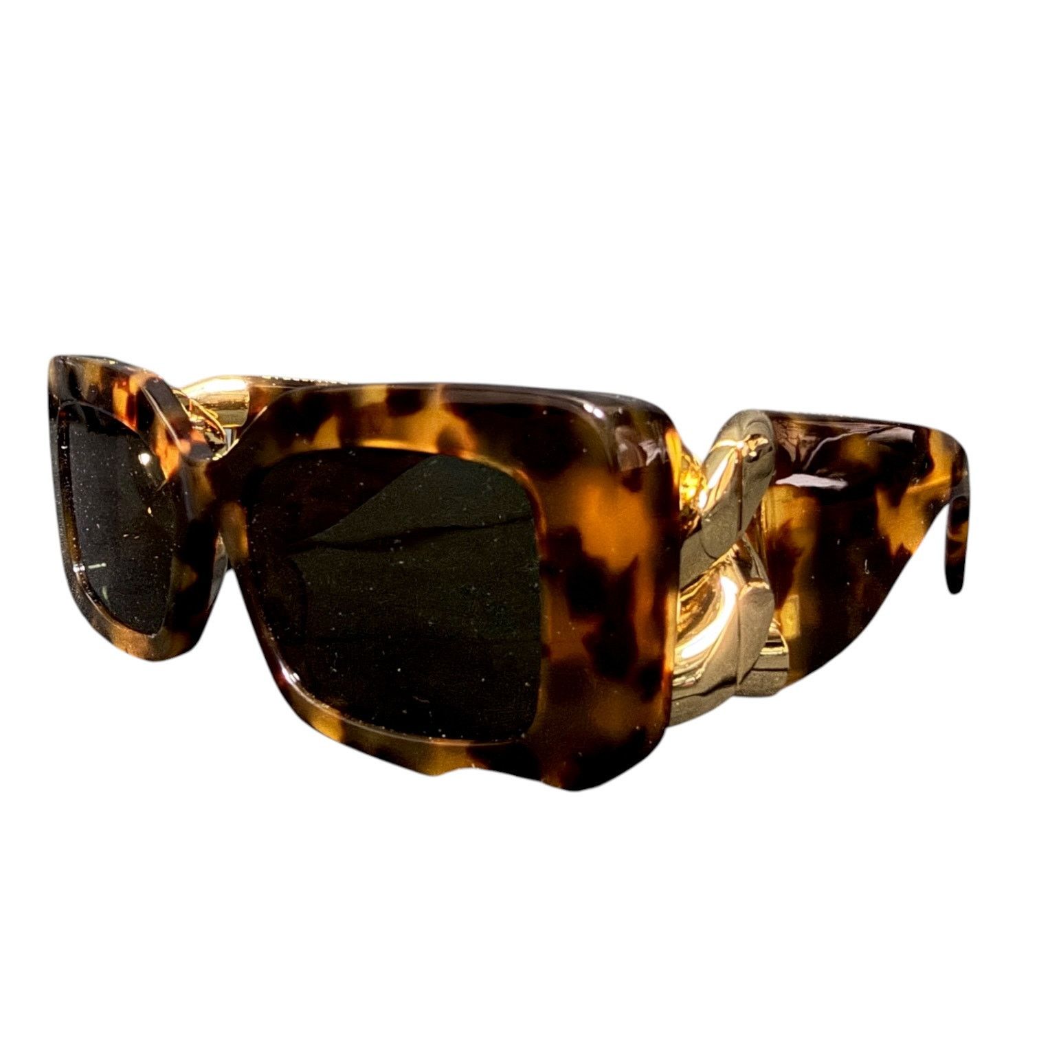 Stella McCartney Stella McCartney Tortoise Shell Gold Chain 54mm Sunglasses Size ONE SIZE - 2 Thumbnail