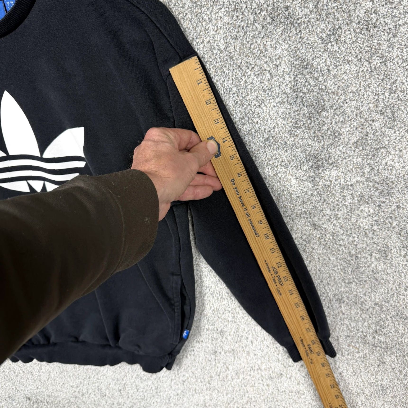 Adidas Adidas Trefoil Sweatshirt Womens XS Black Crewneck Pullover Pockets Athleisure Size XS / US 0-2 / IT 36-38 - 3 Thumbnail