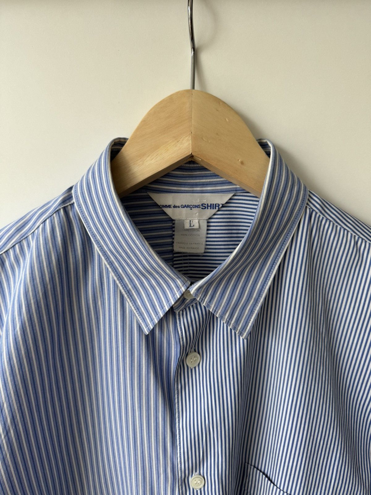 Comme des Garcons SHIRT [L] Striped Patchwork Shirt (SS09) Size US L / EU 52-54 / 3 - 2 Thumbnail