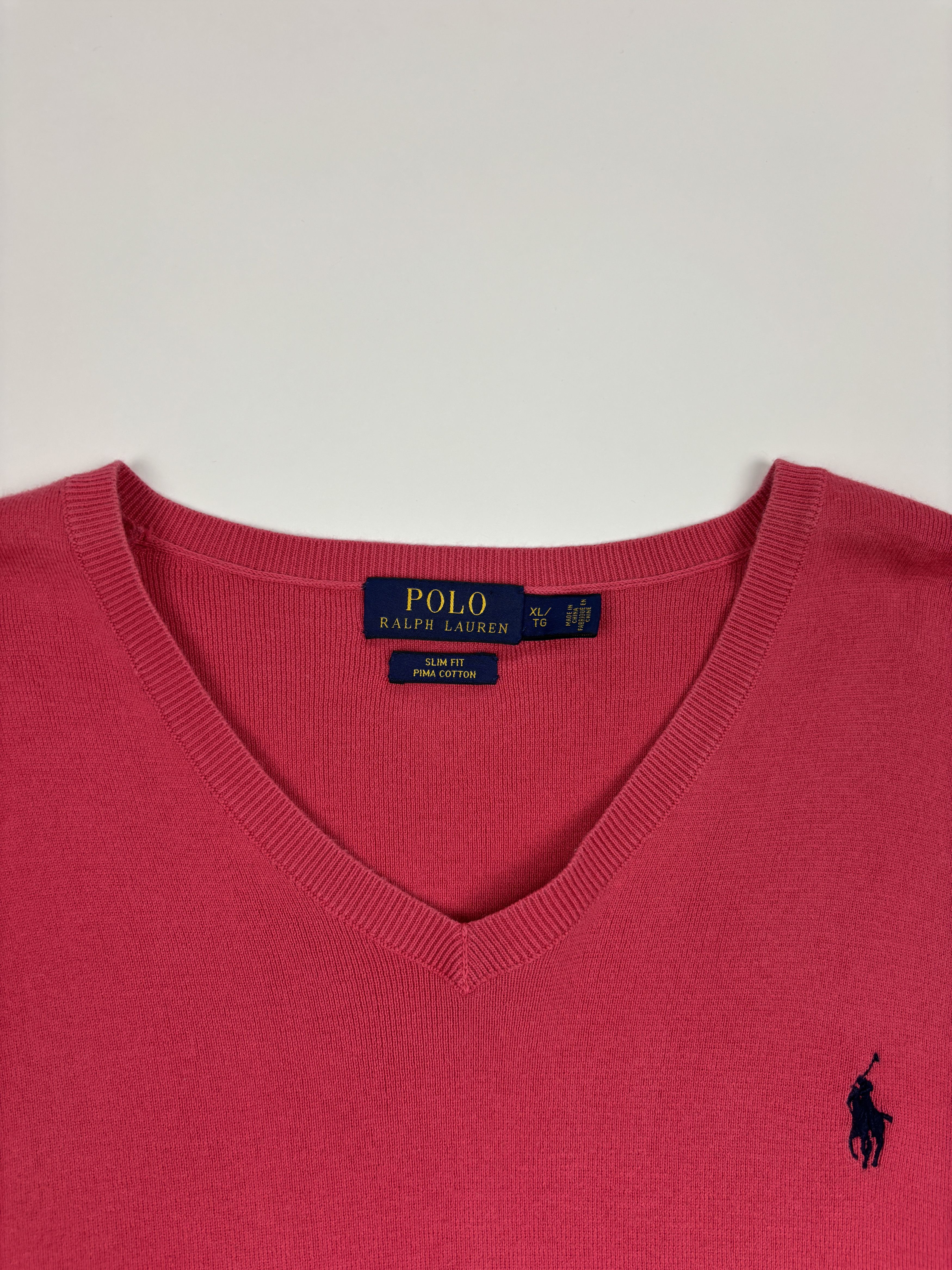 Polo Ralph Lauren Polo Ralph Lauren Womens Pink V-neck Sweater Size XL / US 12-14 / IT 48-50 - 3 Thumbnail