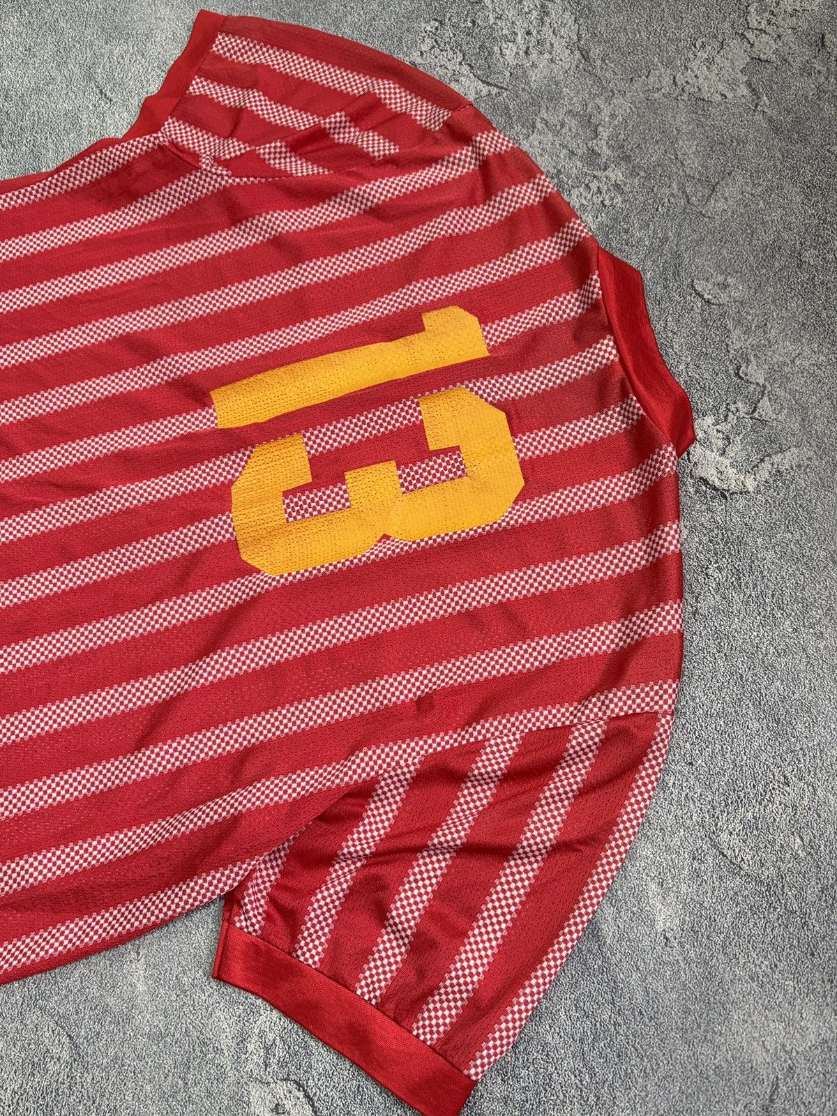 Umbro Vtg 90s Umbro Soccer Jersey Red White Striped USA #13 XL Size US XL / EU 56 / 4 - 8 Thumbnail
