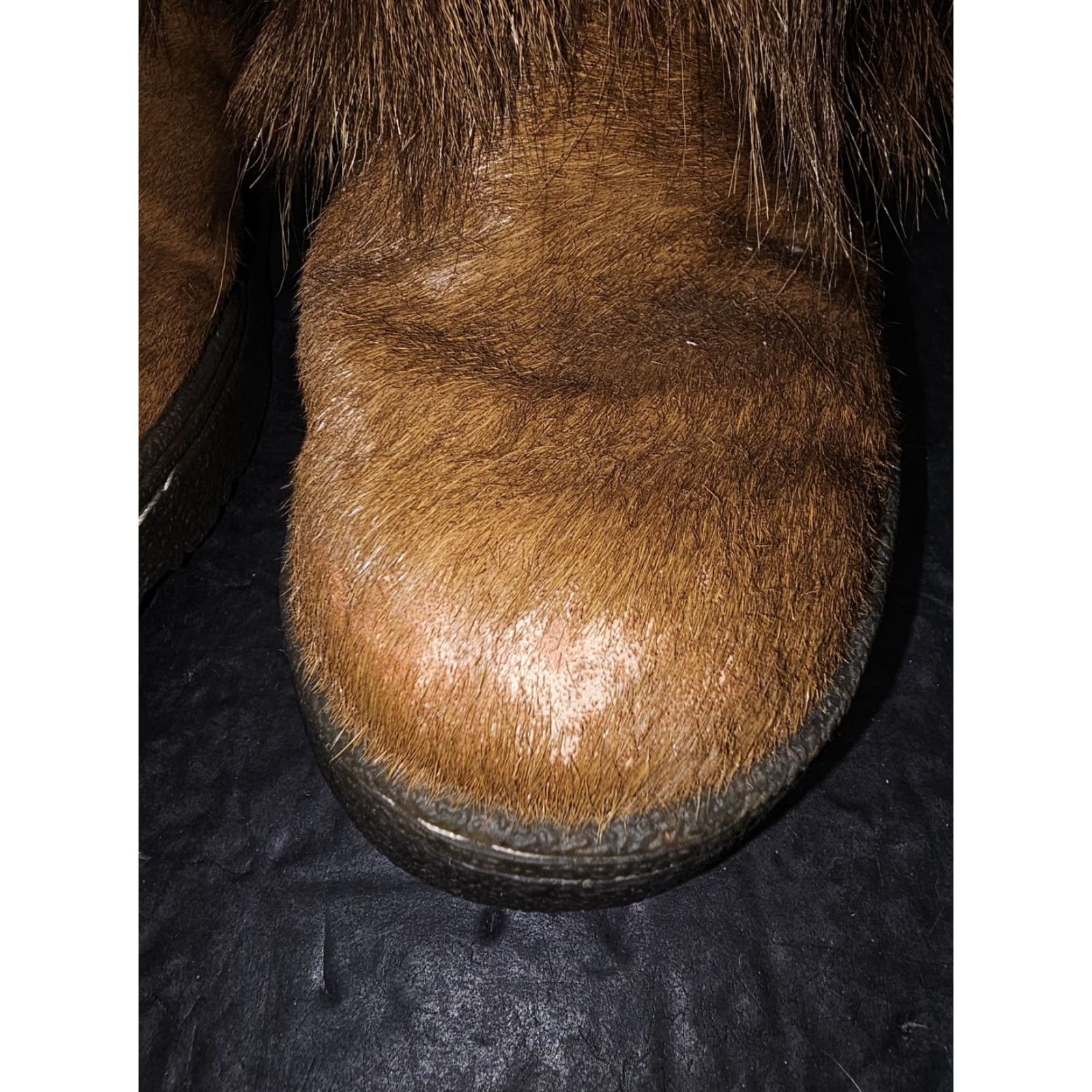 Vintage BearPaw Kola II Real Fur Boots Goat Fur Cow Skin Feather Boho Y2K Womens Size 7 Brown Boots Casual Womens Boots Size US 6 / IT 36 - 4 Thumbnail