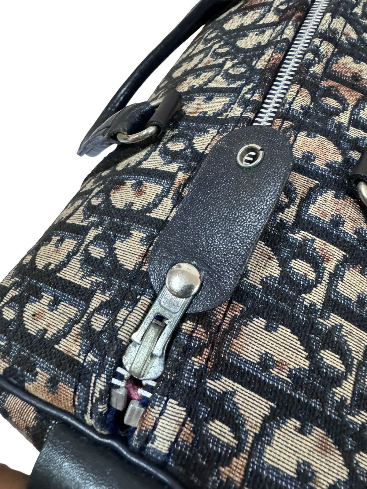 Dior Christian Dior Monogram Blue Oblique Canvas Boston Bag Size ONE SIZE - 20 Thumbnail