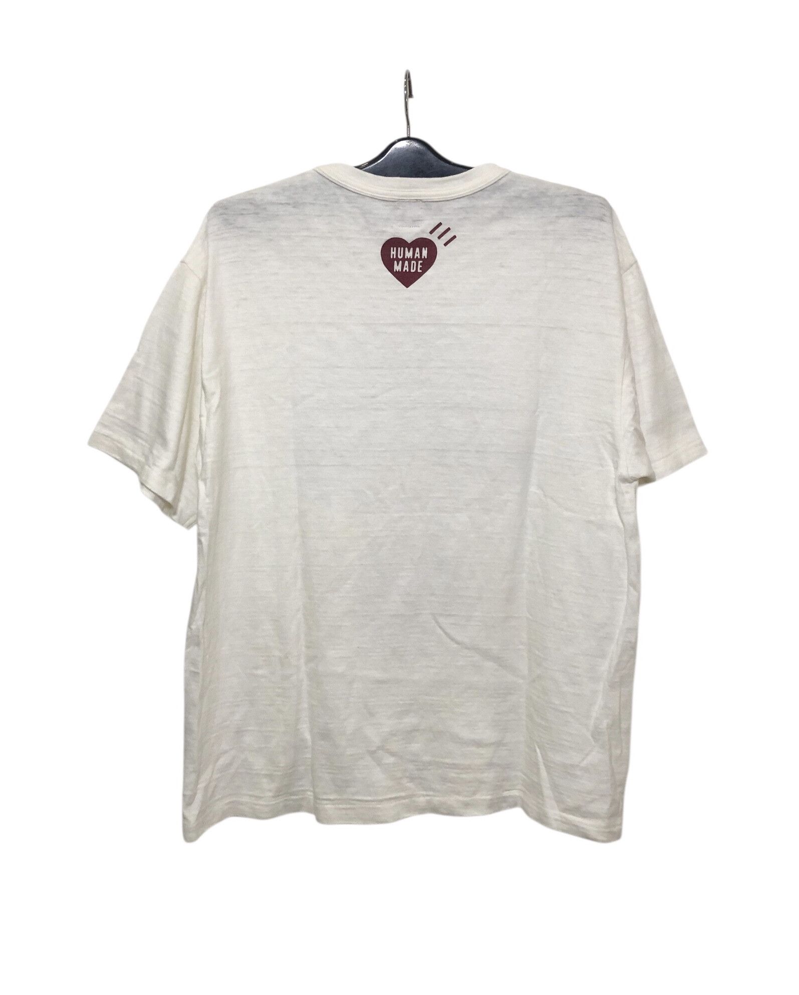 Designer × Human Made × Nigo Japanese Designer Human Made x RAGE Men White Tshirt Size US XL / EU 56 / 4 - 2 Thumbnail