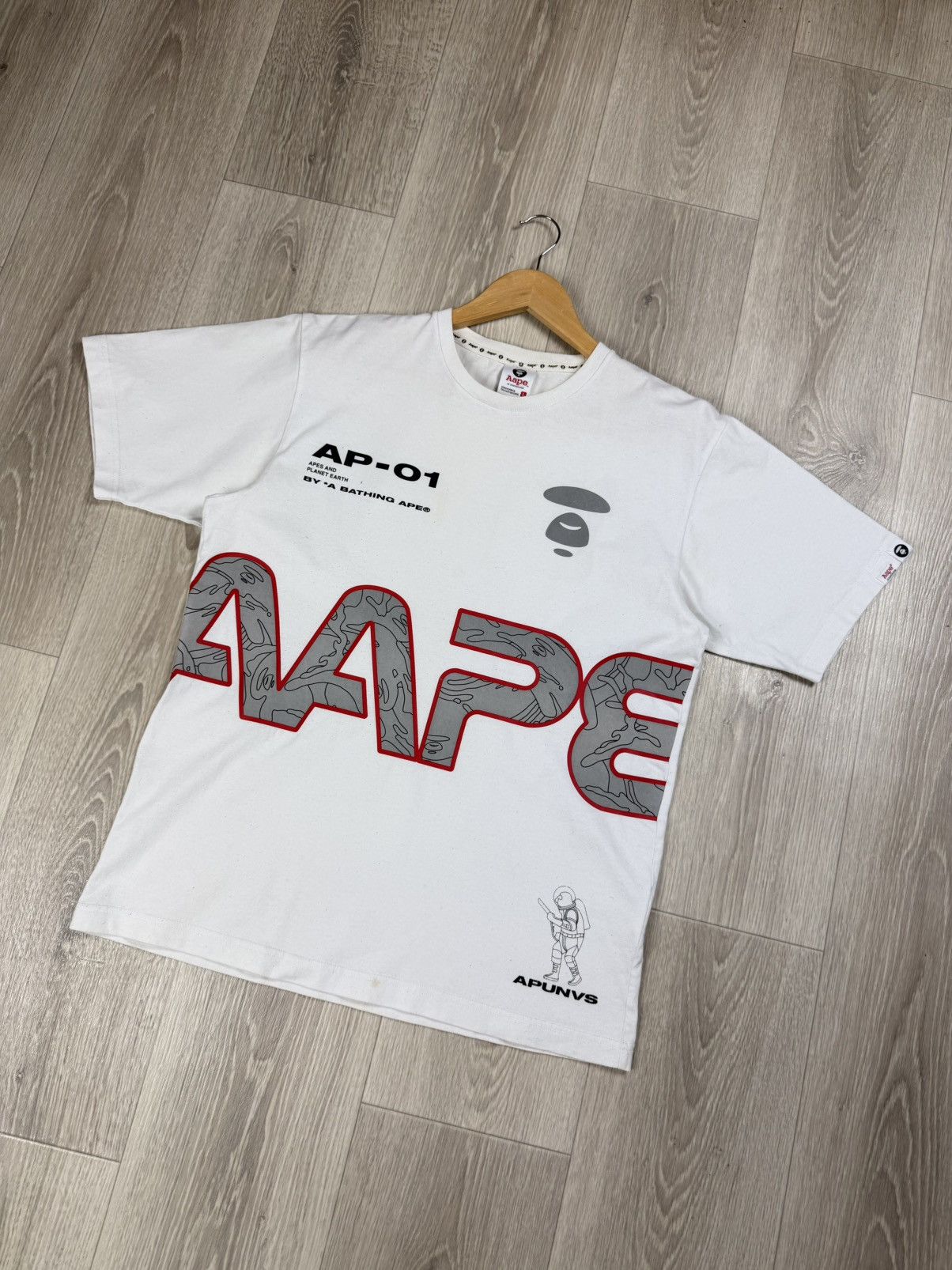 Aape Aape by A Bathing Ape Graphic Print Crew Neck T-Shirt Size L Size US L / EU 52-54 / 3 - 3 Thumbnail