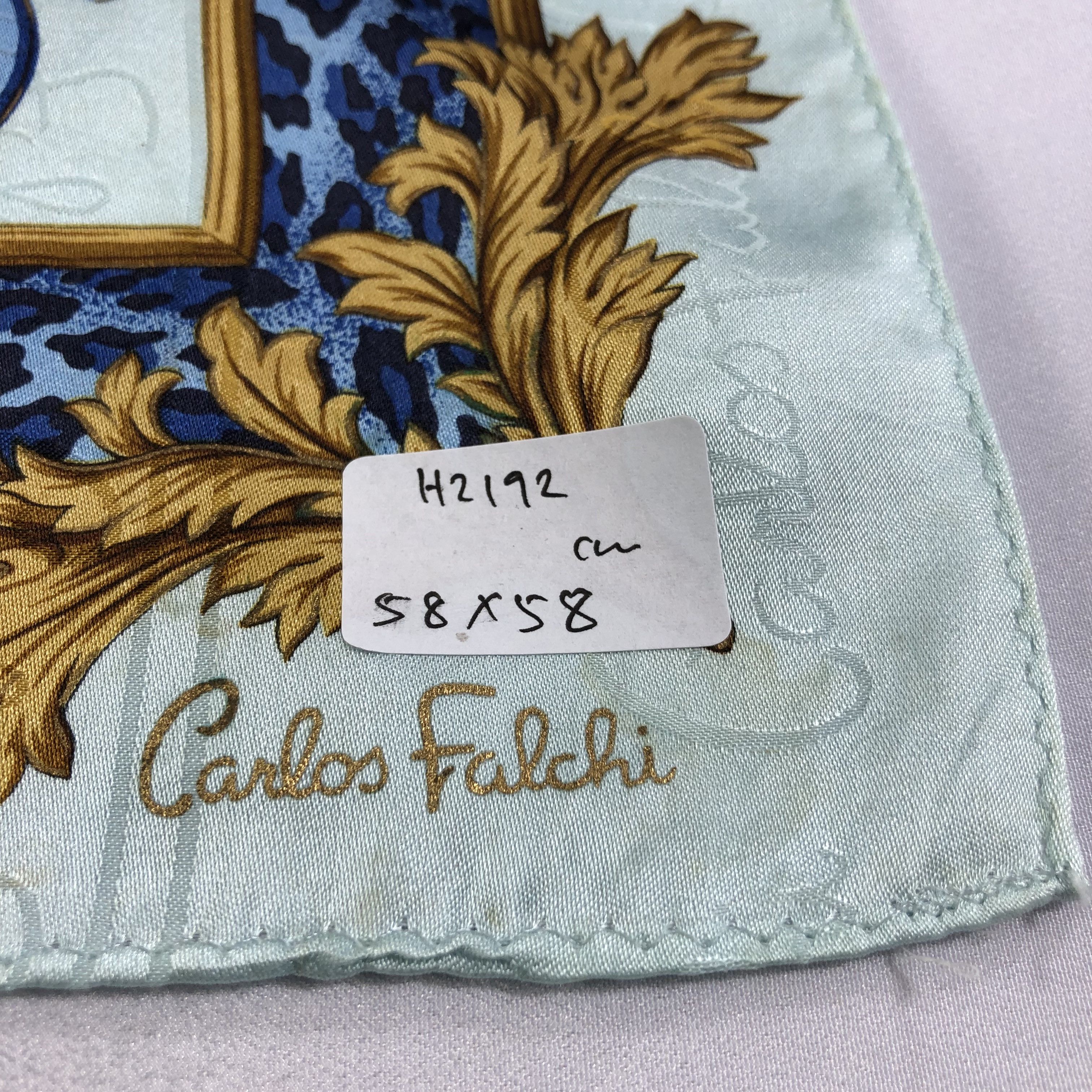 Vintage Carlos Falchi Baroque Handkerchief Neckerchief Bandana H2192 Size ONE SIZE - 7 Thumbnail