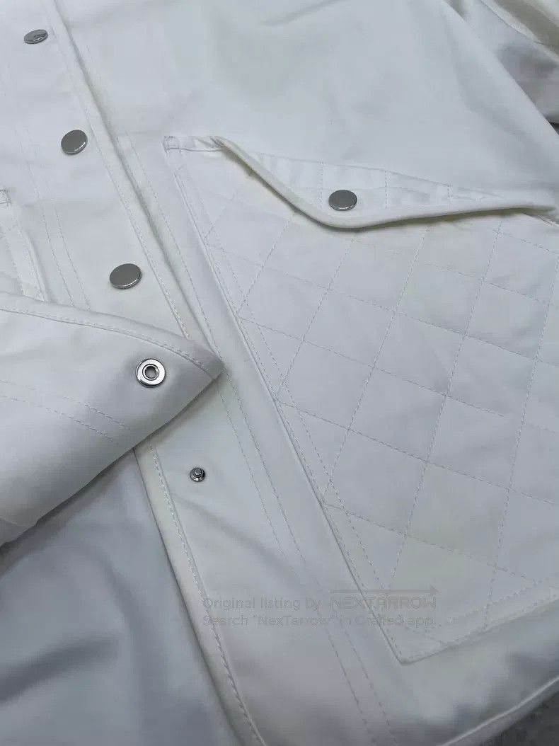 Hermes Hermes Parker Cotton Jacket Blue and White Print Size XXS / US 00 / IT 34 - 4 Thumbnail