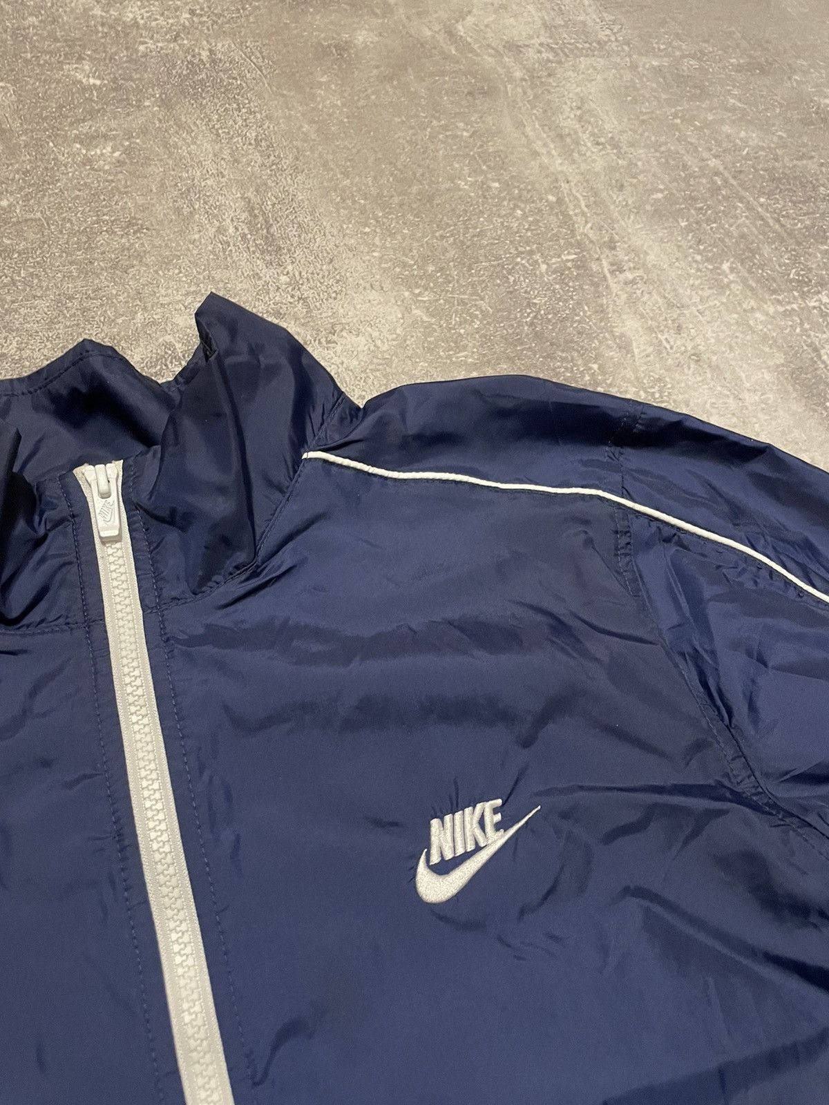 Vintage Nike Nylon Track Jacket Drill
