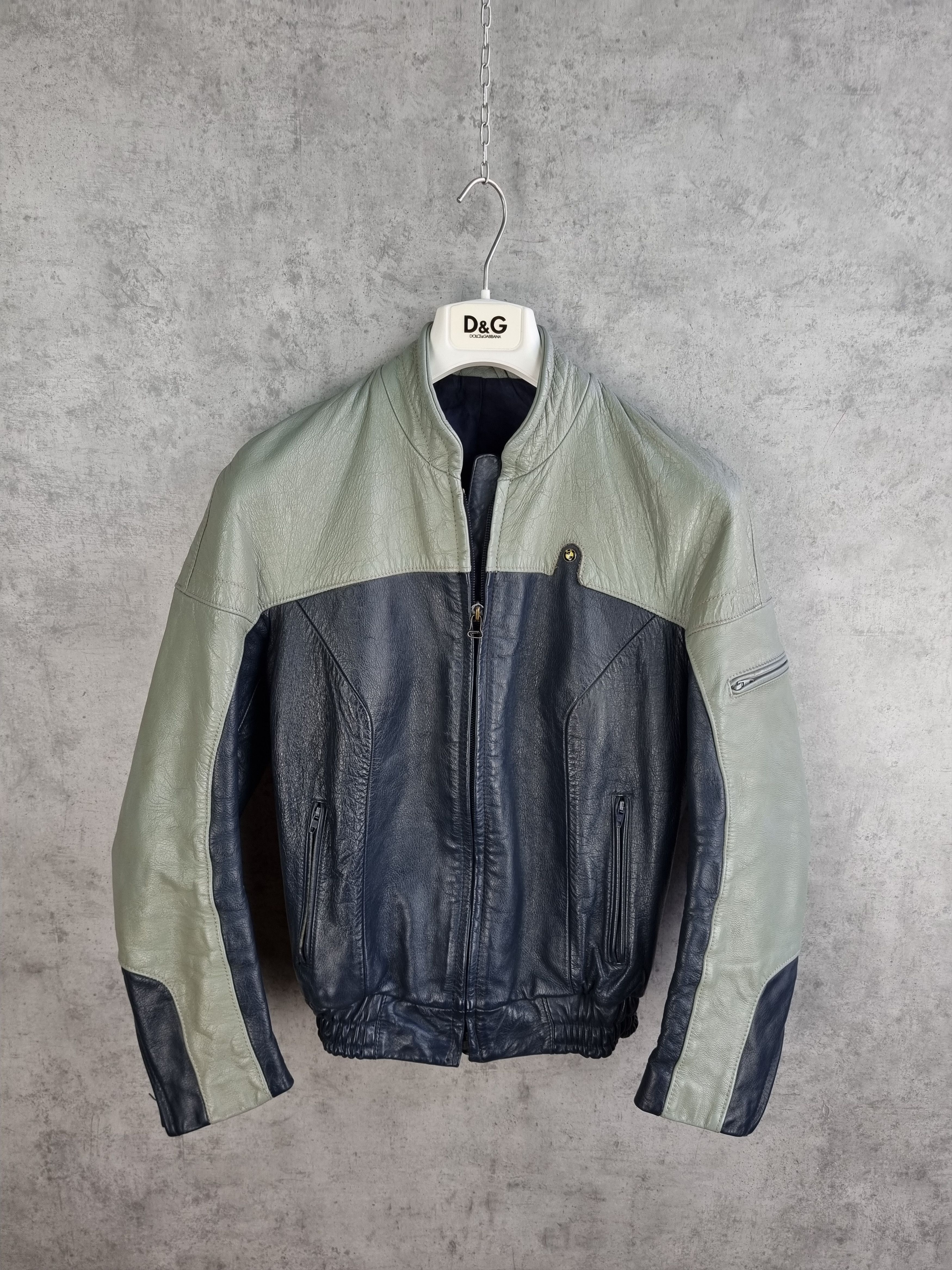 BMW 80s Rare Size BMW Leather Jacket made in West Germany Size US S / EU 44-46 / 1 - 2 Thumbnail