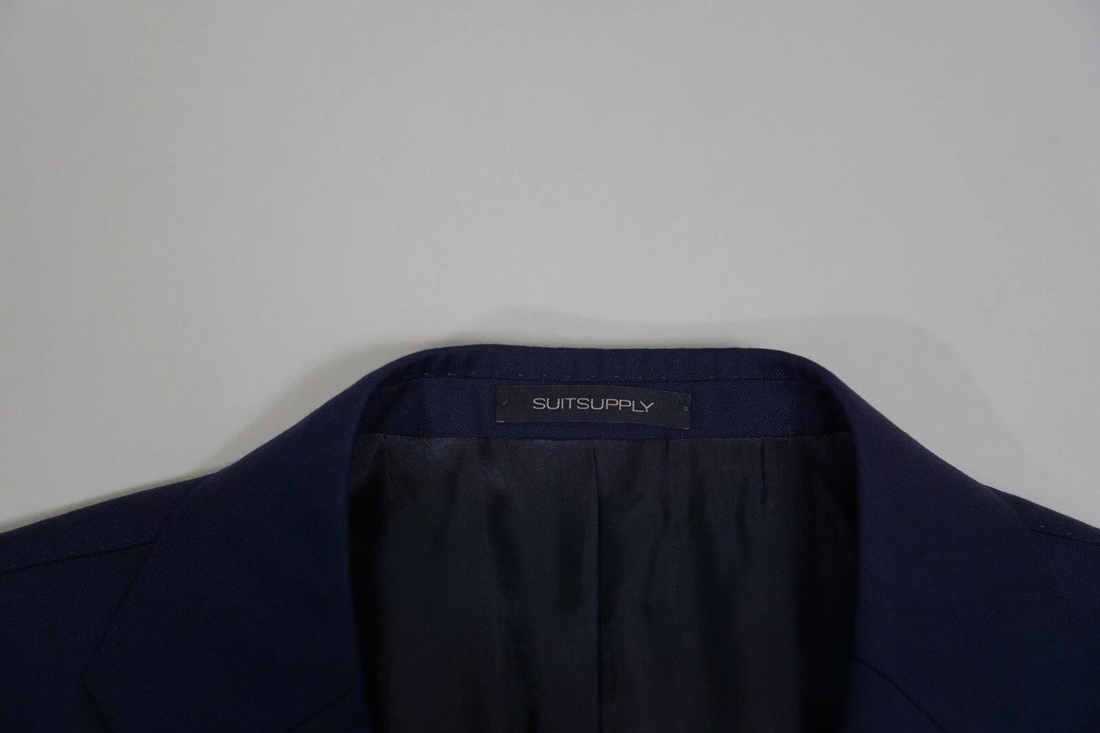 Suitsupply Men Suitsupply Blazer La Spalla Navy Blue Super 110's US46L Size 46L - 3 Thumbnail