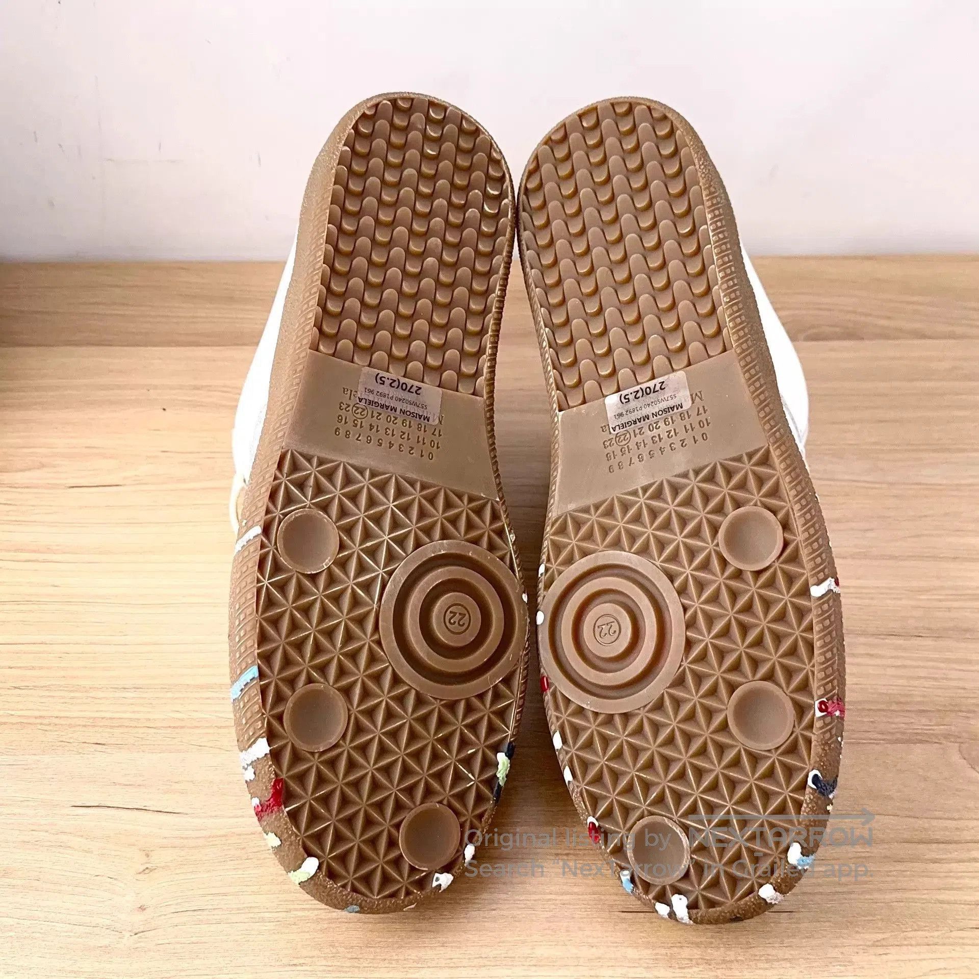 Maison Margiela Gray Paint Splatter Low. Size US 11 / EU 44 - 3 Thumbnail