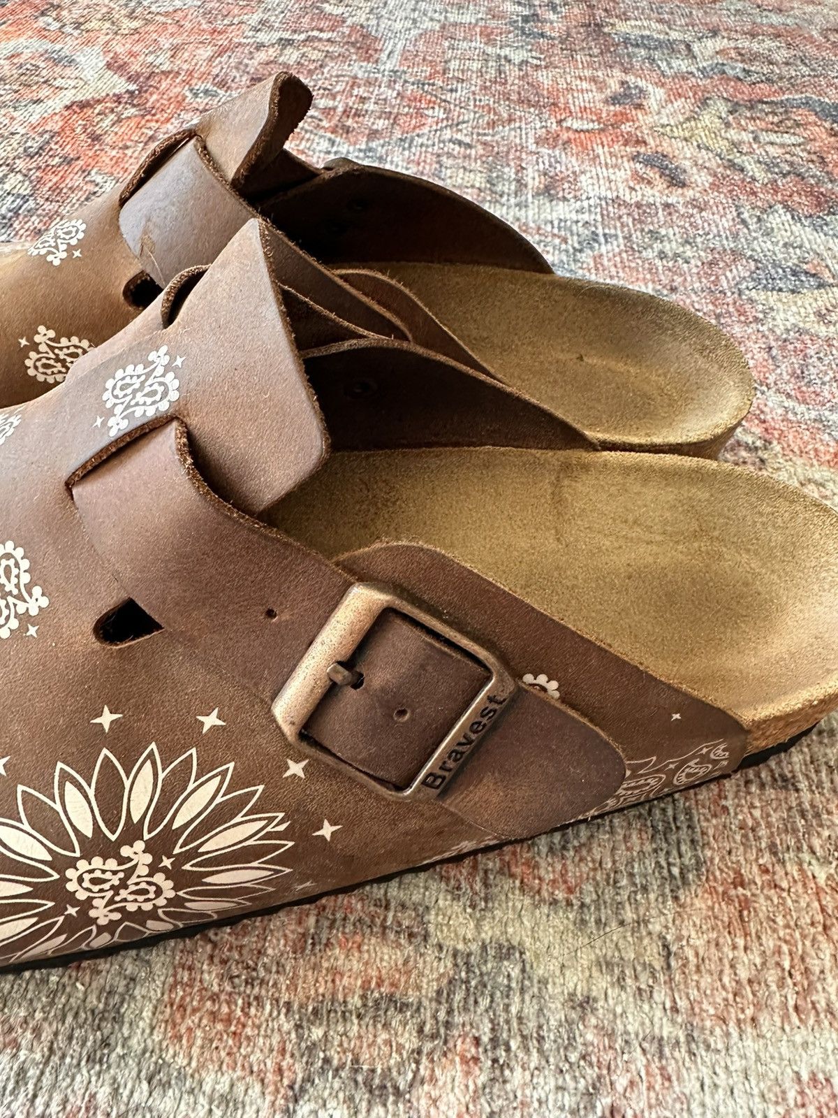 Bravest Studios Mocha Paisley London Mule Size US 9 / EU 42 - 4 Thumbnail