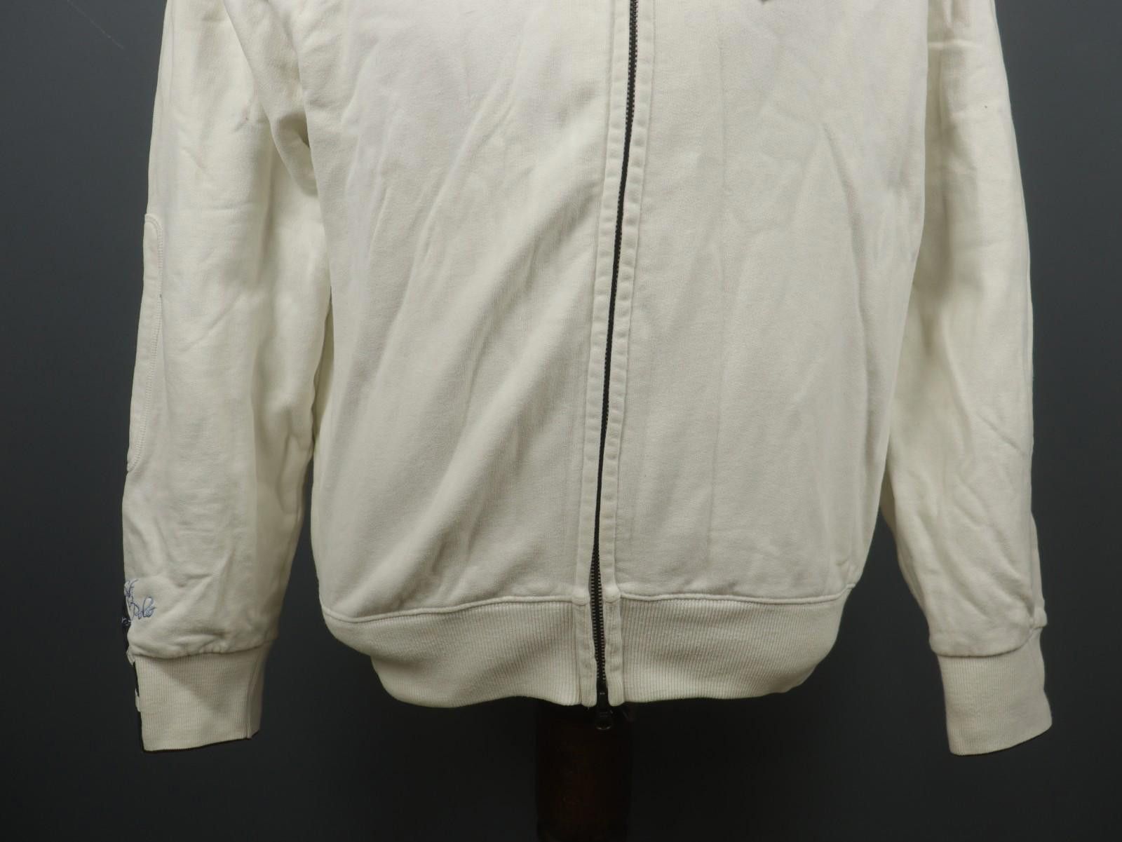 La Martina LA MARTINA White 100% Cotton Full Zip Jacket Size L Size L / US 10 / IT 46 - 3 Thumbnail