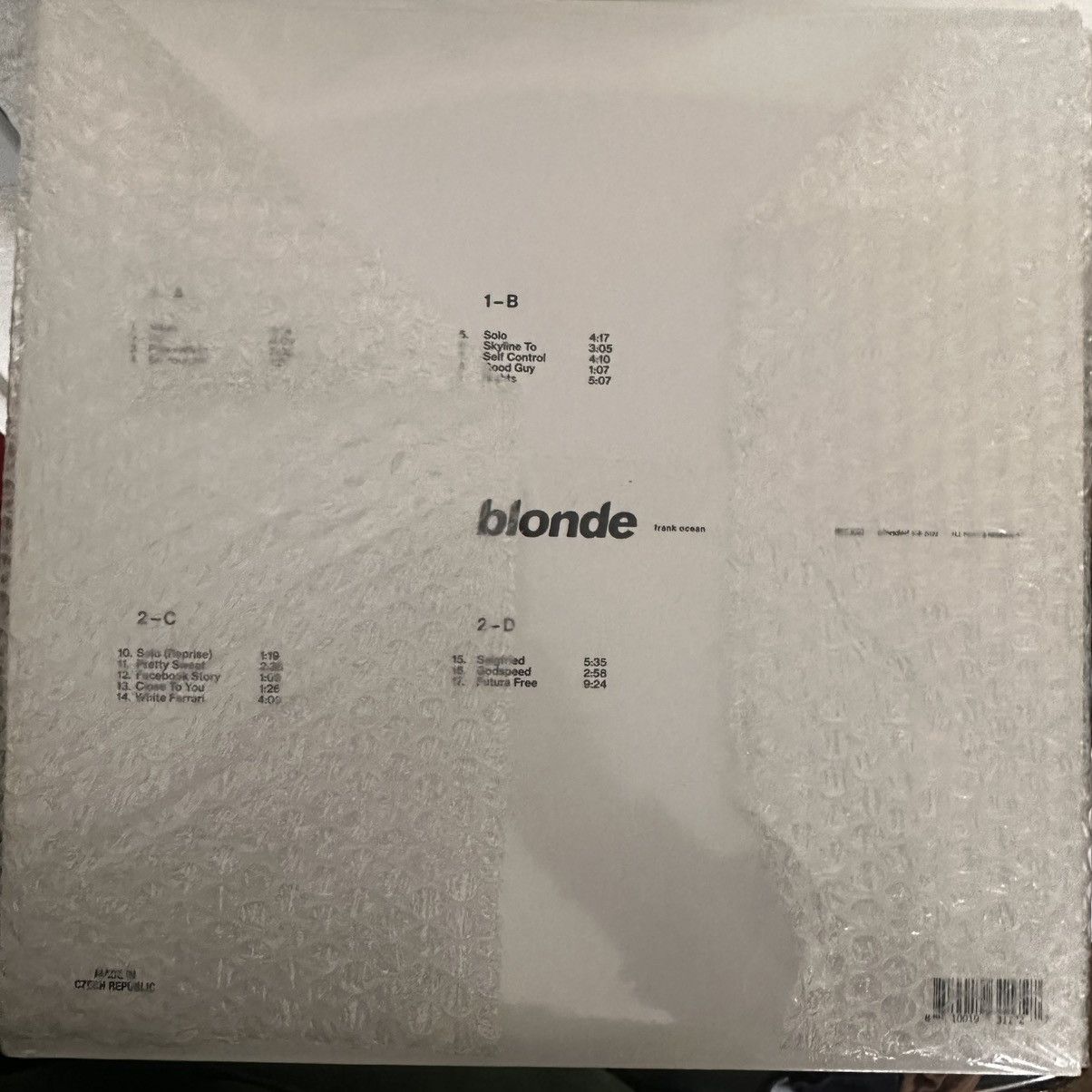 Frank Ocean Blonde - Frank Ocean Vinyl Size ONE SIZE - 2 Thumbnail