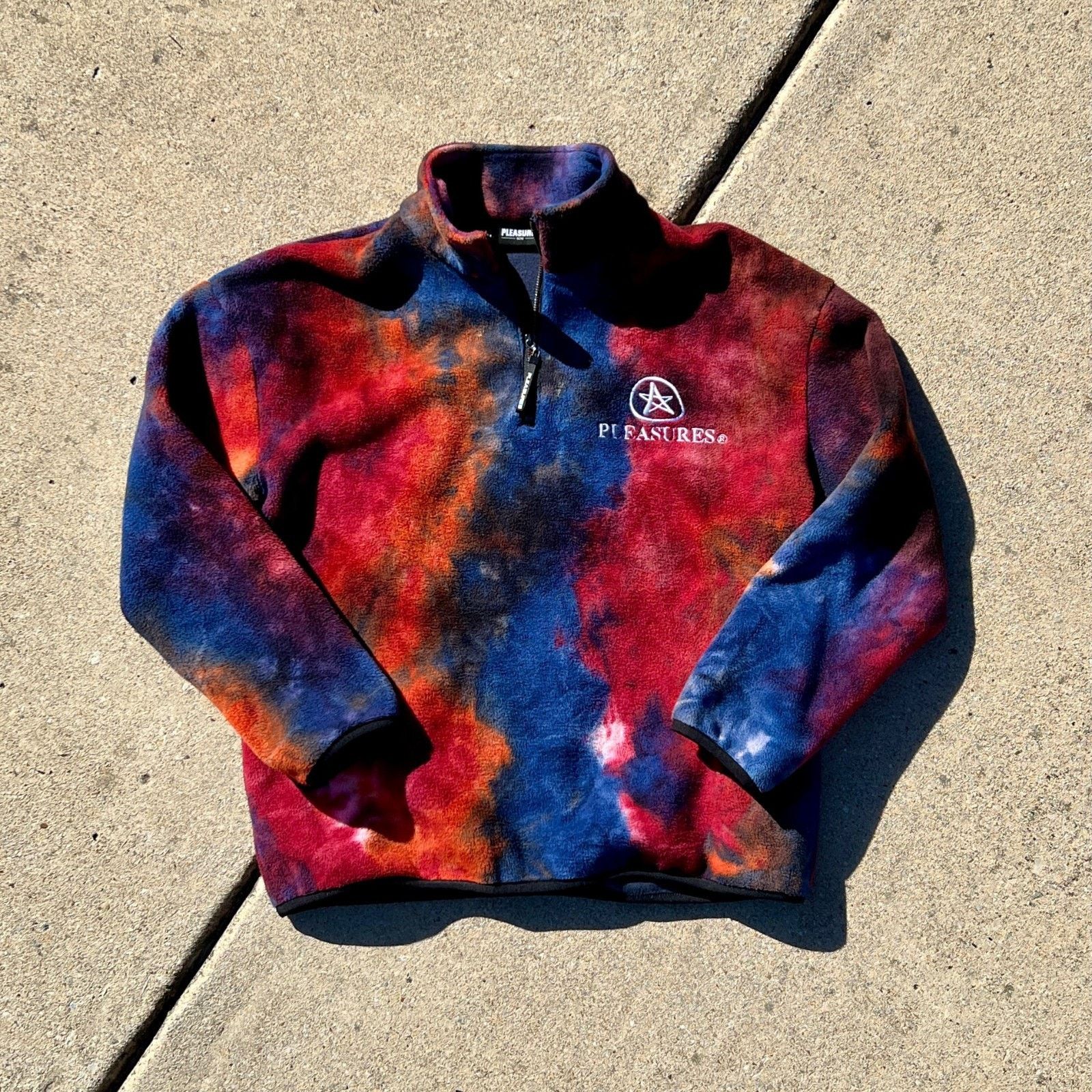 Pleasures Pleasures Caffeine Polar Fleece Quarter Zip | Size M Size US M / EU 48-50 / 2 - 6 Thumbnail