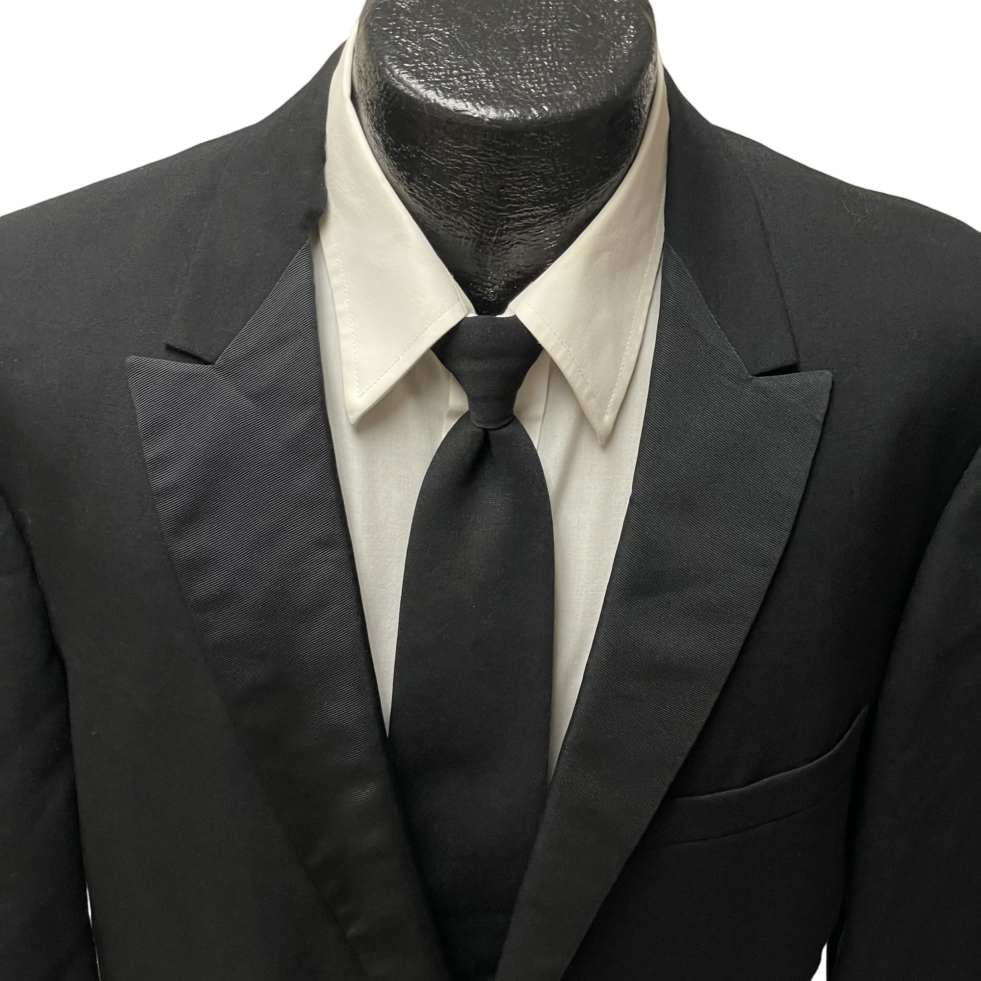 Other Vtg Lord West Black TUX Sport Coat SATIN Lapel Tuxedo Size 40L - 2 Thumbnail