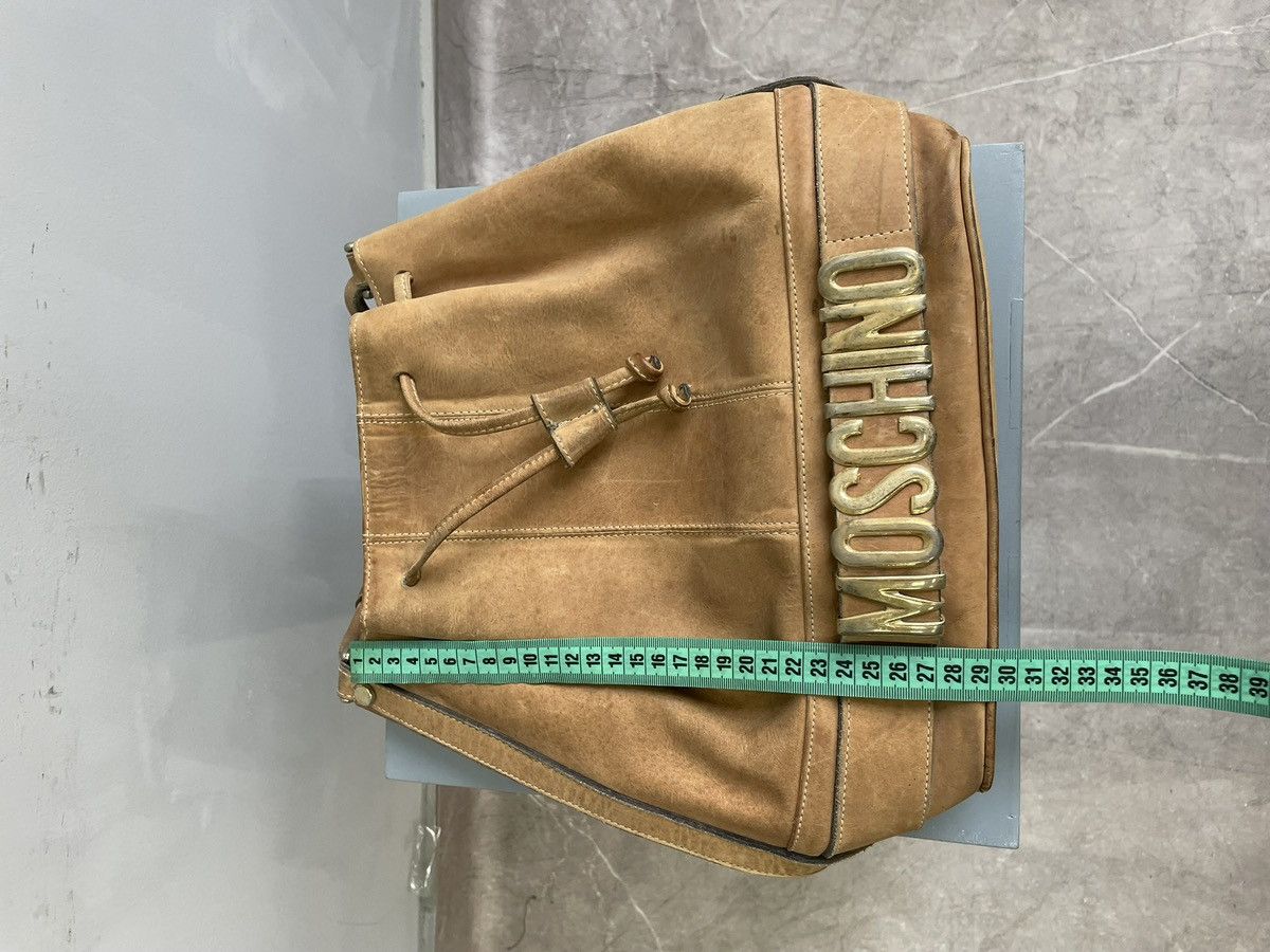 Moschino Retro Moschino Big logo leather y2k bag hype Size ONE SIZE - 5 Thumbnail