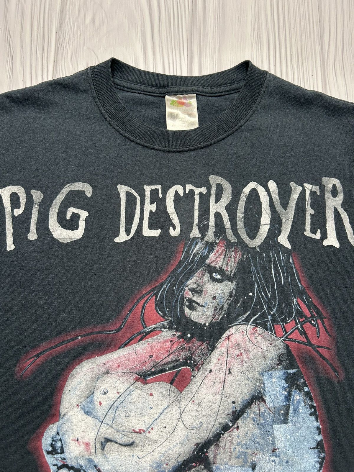 Band Tees Vintage Pig Destroyer Terrifyer Album Grindcore T-Shirt S Size US S / EU 44-46 / 1 - 9 Thumbnail
