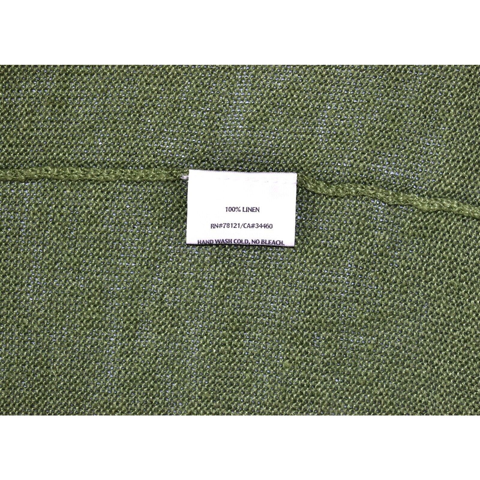 Eileen Fisher EILEEN FISHER Green Linen Knit Short Sleeve Cardigan Size S Size S / US 4 / IT 40 - 5 Thumbnail