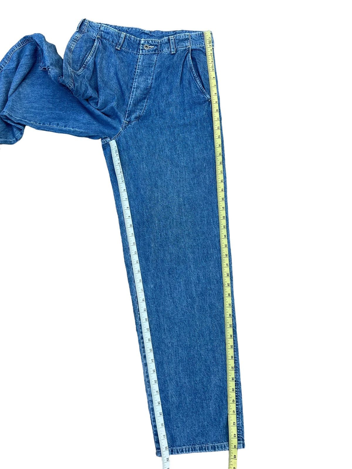 Vintage Vintage Acoustic Japan Faded Blue Denim Cargo Trouser Pant Size US 30 / EU 46 - 5 Thumbnail