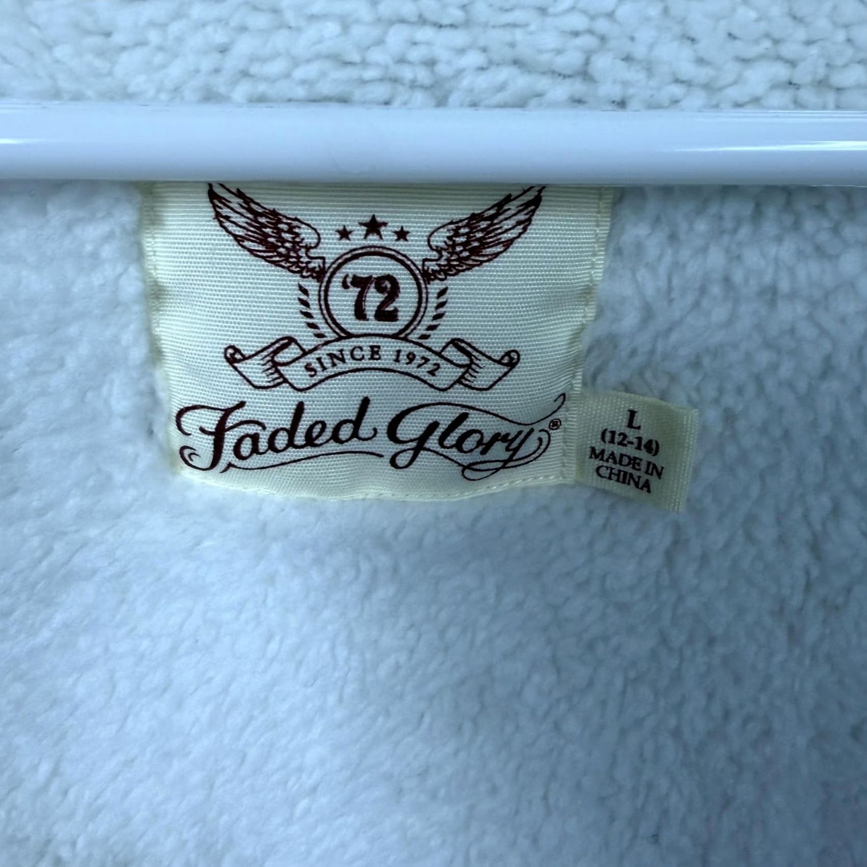 Faded Glory Faded Glory Hoodie Womens L 12-14 Blue Full Zip Sherpa Lined Winter Cabincore Hoodie Womens L 12-14 Blue Full Zip Sherpa Lined Winter Cabincore Size XL / US 12-14 / IT 48-50 - 5 Thumbnail