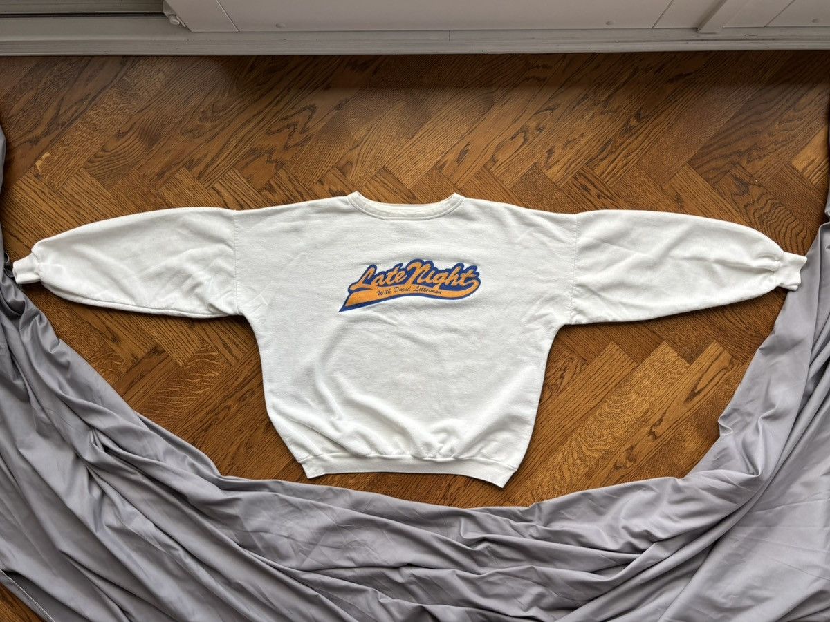 Vintage 1980s Late Nights with David Letterman Vintage Raglan Crewne Size US S / EU 44-46 / 1 - 11 Thumbnail