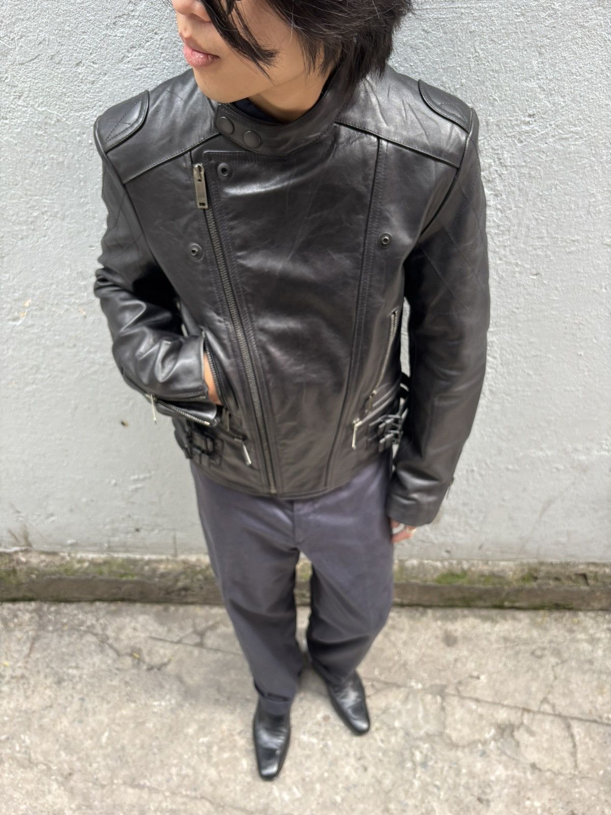 Gucci Gucci FW2006 runway motorbike leather jacket Size US M / EU 48-50 / 2 - 4 Thumbnail