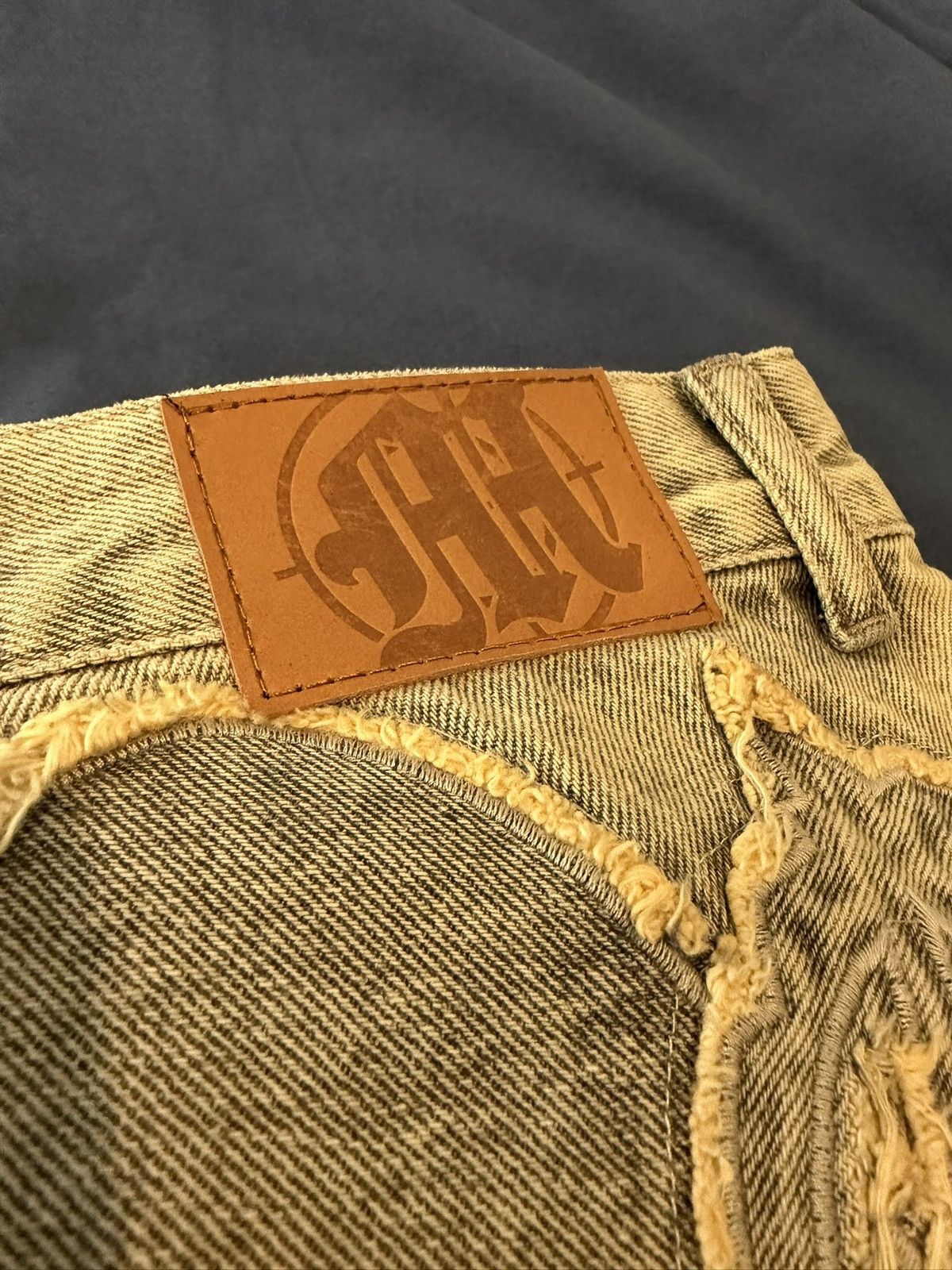 Menace Menace LA Iconography Patchwork Denim Jeans Tan Stars Sz 30 Size US 30 / EU 46 - 5 Thumbnail
