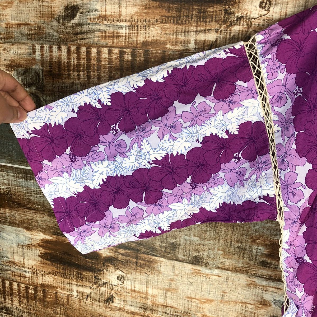 Homespun Knitwear × Japanese Brand V Live Purple Kimono streetwear #A2232 Size US L / EU 52-54 / 3 - 7 Thumbnail